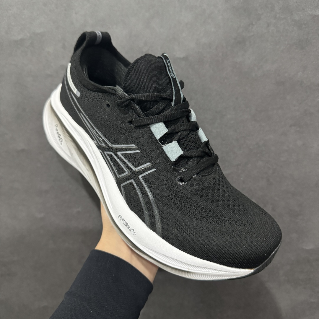 图片[3]-【纯原版本】ASICS Gel-NIMBUS 26 减震支撑耐磨 低帮 跑步鞋n此款新品ASICS Gel-NIMBUS 26 为酷跑推出 鞋面采用轻量透气针织材料制作 平添适脚性 中底使用FF BLAST PLUS ECO环保泡绵材料 增添可持续舒适流畅度  后掌缓震Pure GEL胶材设计 使柔软度增加 大底加宽设计 提升大底的抓地力与耐久度。 尺码：36-45 编码：NM230250-莆田鞋批发中心