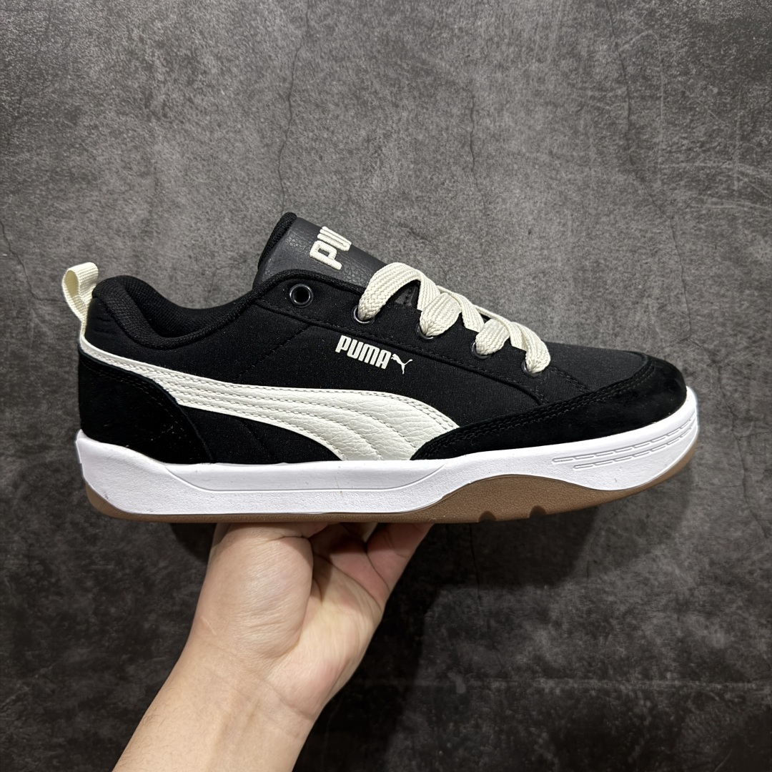 【公司级】PUMA Park Lifestyle Street 潮流时尚复古 防滑耐磨 低帮 板鞋 男女同款 黑白 尺码：36-44 编码：MZ190210-莆田鞋批发中心