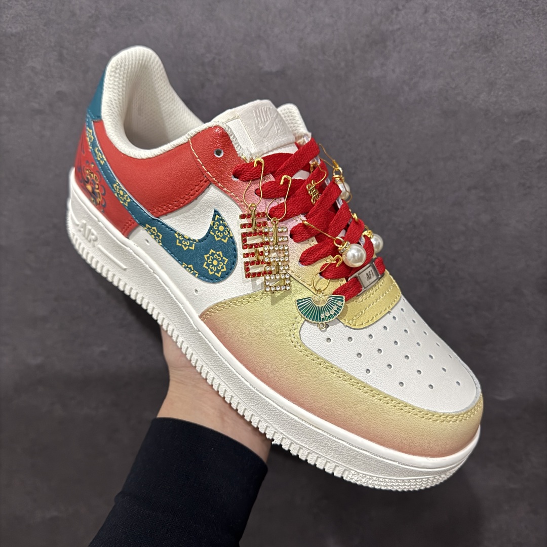 图片[3]-【定制版】Nike Air Force 1 Low 07 贩卖日落 喜结良缘 白黄红 原楦头原纸板 打造纯正低帮空军版型  专注外贸渠道 全掌内置蜂窝气垫 原盒配件 原厂中底钢印、拉帮完美官方货号：CW2288-111 Size：36 36.5 37.5 38 38.5 39 40 40.5 41 42 42.5 43 44 44.5 45 编码：HXS290300-莆田鞋批发中心