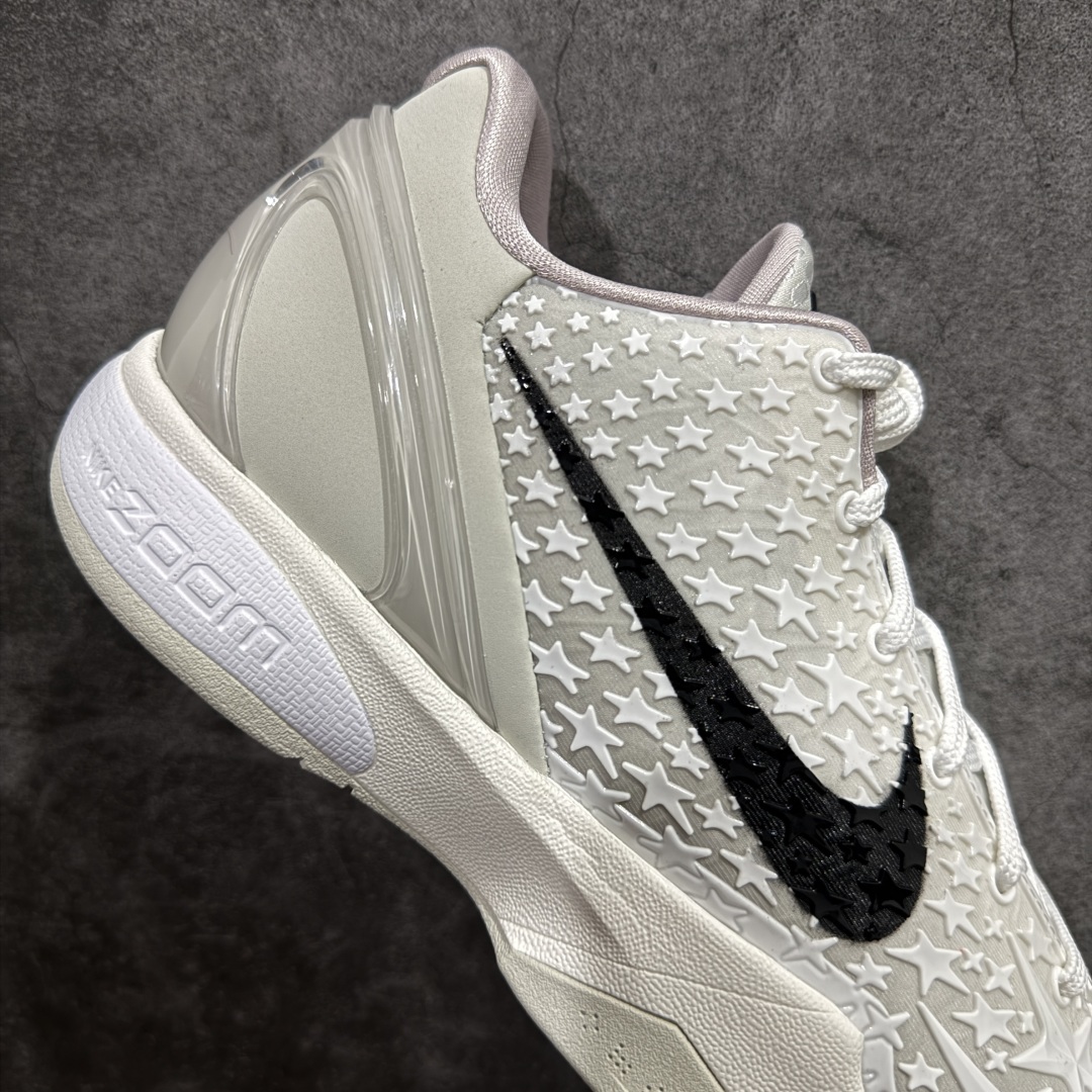 图片[7]-【H12纯原】NK Zoom KOBE 6 Protro 科比六代 All Star 2.0全明星白色 FQ3546-100nnn完美复刻公司货 前掌超大Zoom Turbo气垫 后掌EVA缓震 真正的原汁原味 还原ZP脚感 全身鞋材卡料色独家定制 唯一正确喷漆工艺Swoosh 正确凹凸蛇鳞工艺 正确鞋面渐变效果 内全置真动飞态线 独立原厂模具 最大尺码达到48.5码 首批不拼图大几率过验 亲测已过 支持各种高强度实战 无需担心 上脚价 补货周期极长 脚宽建议买大半码 科比系列前掌偏窄 不影响二次销售 支持七天无理由退换 尺码：41 42 42.5 43 44 44.5 45 45.5 46 47.5 48.5 49.5 编码：T730780-莆田鞋批发中心