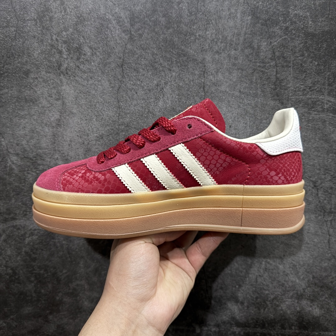 图片[2]-【公司级】Ad Originals Gazelle Bold JQ5977 蛇年限定 三叶草厚底休闲防滑耐磨低帮板鞋n全新高端升级版原版购入开发打造原厂皮料 纹路鞋面厚度与原版一致原厂原数据版型 鞋型细节完美正确分层色私模大底 区分市场错版鞋底n正确烫金 正确刺绣 鞋舌做工n所有细节均已解锁 欢迎对比 主推💪🏻 尺码：35 36 36.5 37 38 38.5 39 40  编码：T220240-莆田鞋批发中心