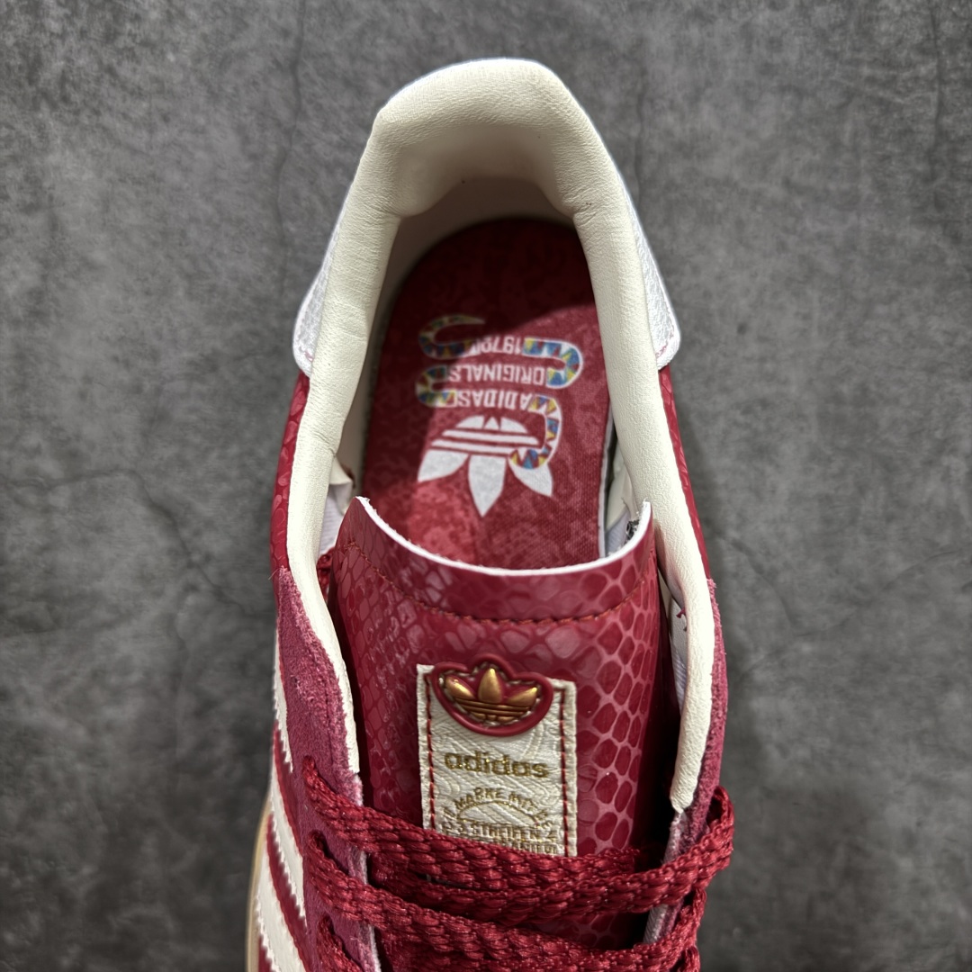 图片[8]-【公司级】Ad Originals Gazelle Bold JQ5977 蛇年限定 三叶草厚底休闲防滑耐磨低帮板鞋n全新高端升级版原版购入开发打造原厂皮料 纹路鞋面厚度与原版一致原厂原数据版型 鞋型细节完美正确分层色私模大底 区分市场错版鞋底n正确烫金 正确刺绣 鞋舌做工n所有细节均已解锁 欢迎对比 主推💪🏻 尺码：35 36 36.5 37 38 38.5 39 40  编码：T220240-莆田鞋批发中心