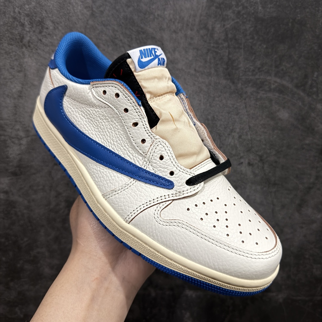 【GS纯原】Travis Scott x Air Jordan AJ1 Low OG SP TS联名倒钩低帮 白蓝闪电2.0 DM7866-104
