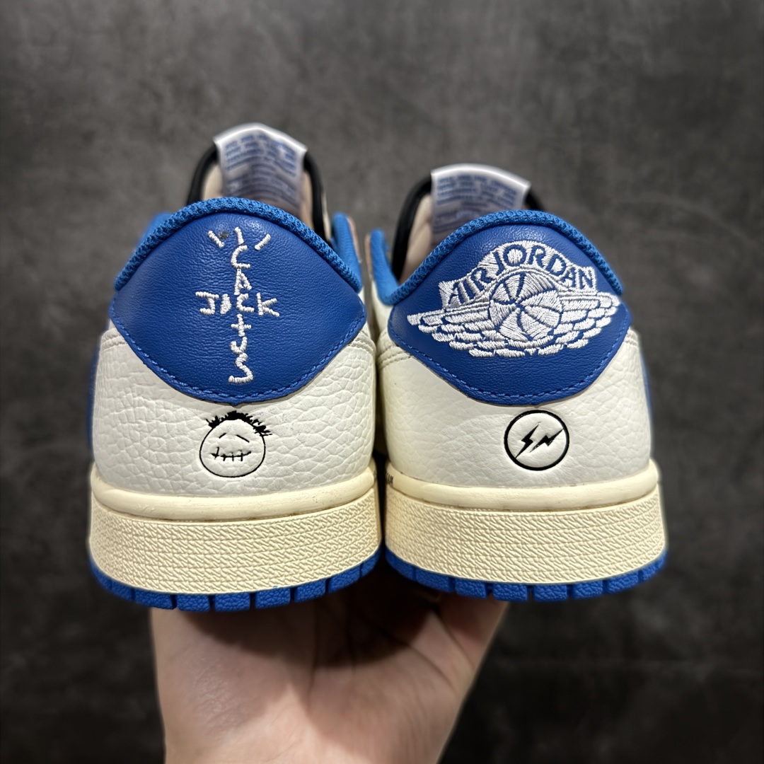 【GS纯原】Travis Scott x Air Jordan AJ1 Low OG SP TS联名倒钩低帮 白蓝闪电2.0 DM7866-104