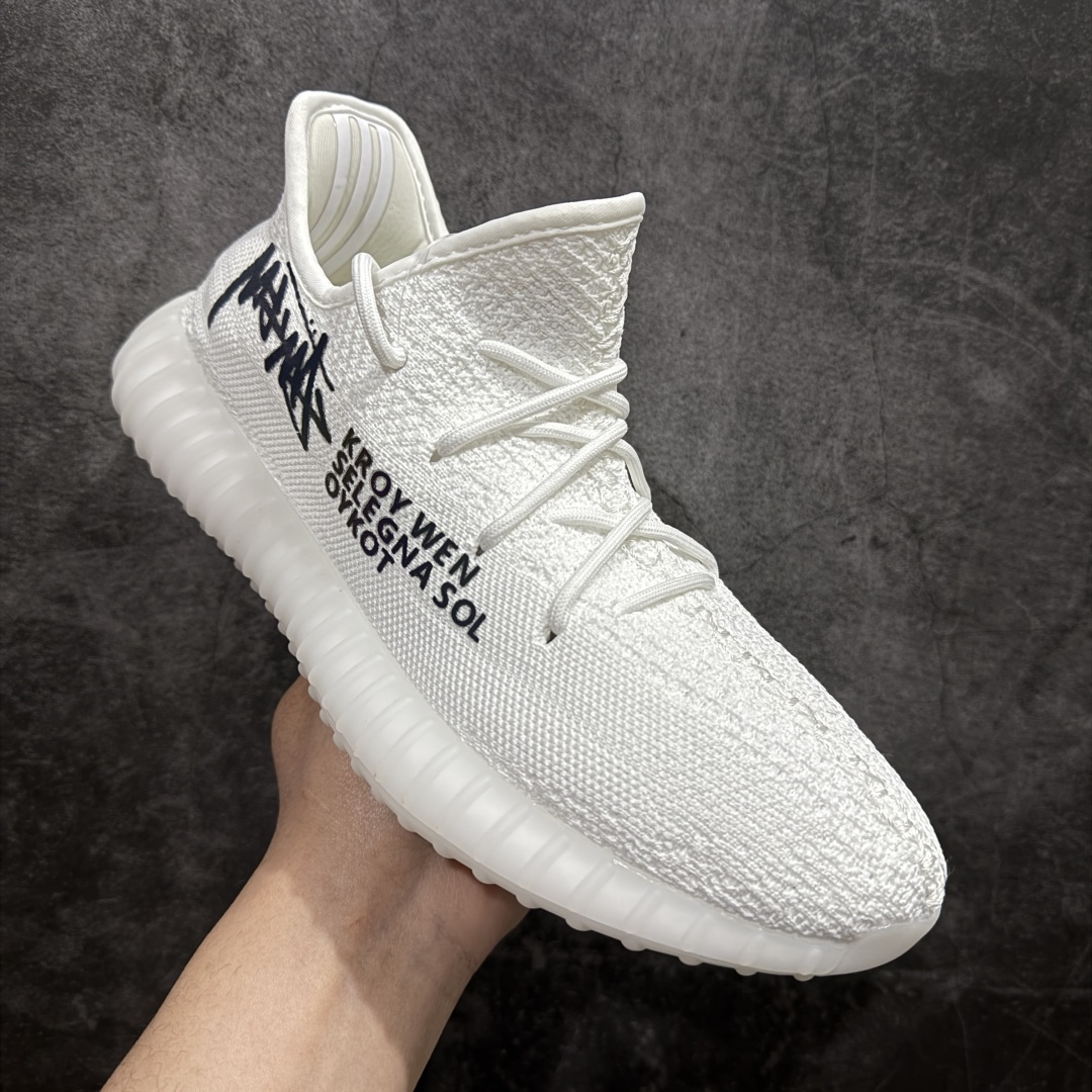  
【DIY定制版】Ad Yeezy Boost 350v2 x Stussy 椰子350v2百搭低帮休