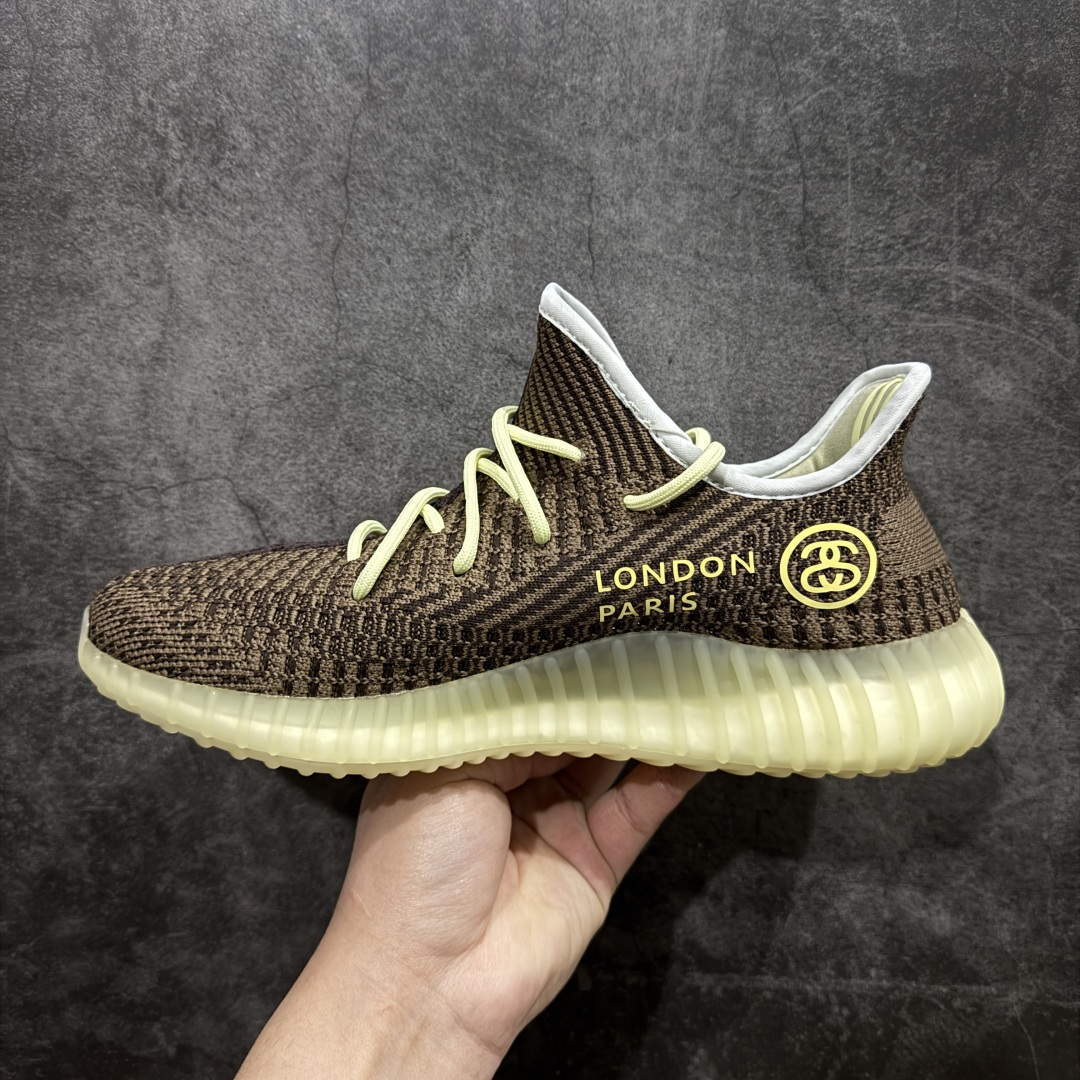 图片[2]-【DIY定制版】Ad Yeezy Boost 350v2 x Stussy 椰子350v2百搭低帮休闲运动鞋 真爆材质 舒适百搭 CQ5486 尺码：36 36.5 37 38 38.5 39 40 40.5 41 42 42.5 43 44 44.5 45 46 47 48  编码：MZ250270-莆田鞋批发中心