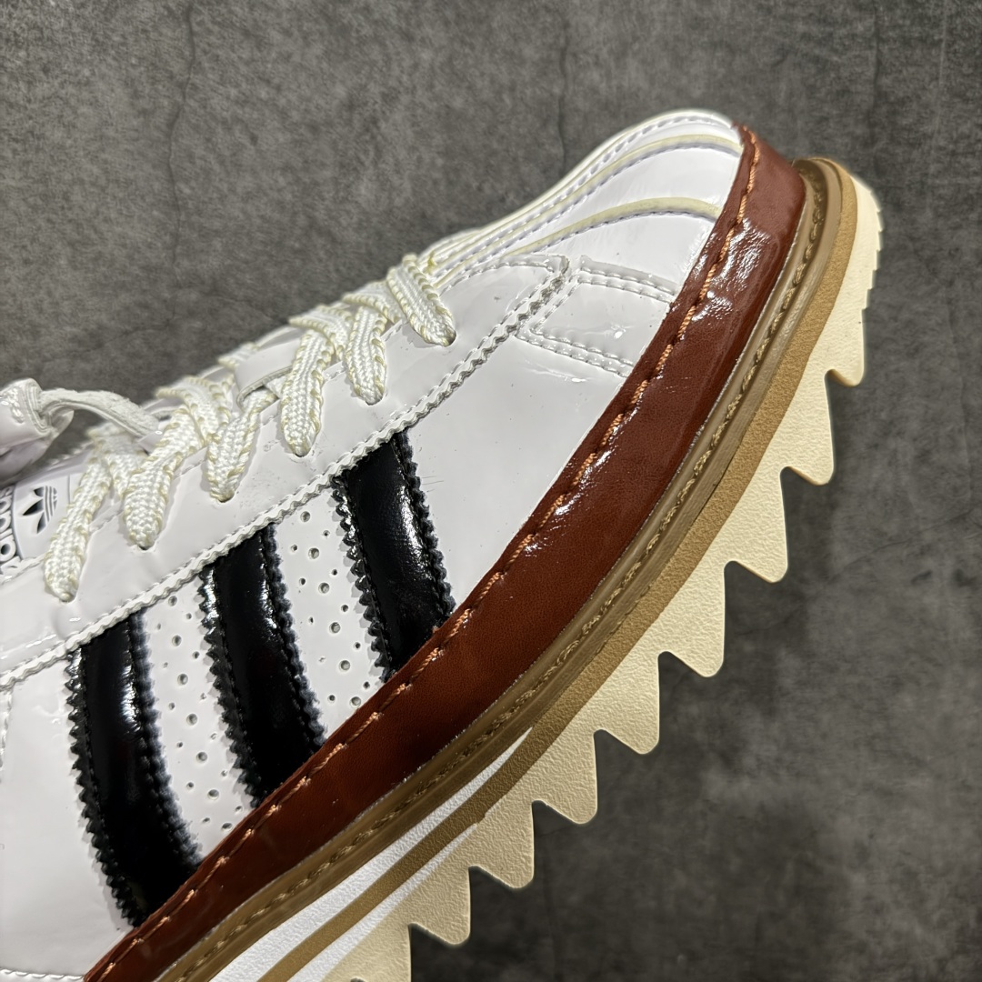图片[6]-【福利版】CLOT x Adidas originals Superstar 陈冠希全新设计 公司级版本 鞋身整体以adidas经典的\\\”Superstar\\\”为蓝本设计 将标志性的贝壳头重新演绎 鞋舌部分还带有特殊的流苏细节 上面带有双方Logo 彰显联名身份 最大的亮点就是鞋底部分 除了中底增高外还带有特殊的\\\”鲨鱼锯齿\\\”设计 货号： IH3132 尺码： 36 36.5 37.5 38 38.5 39 40 40.5 41 42 42.5 43 44 45-选品中心