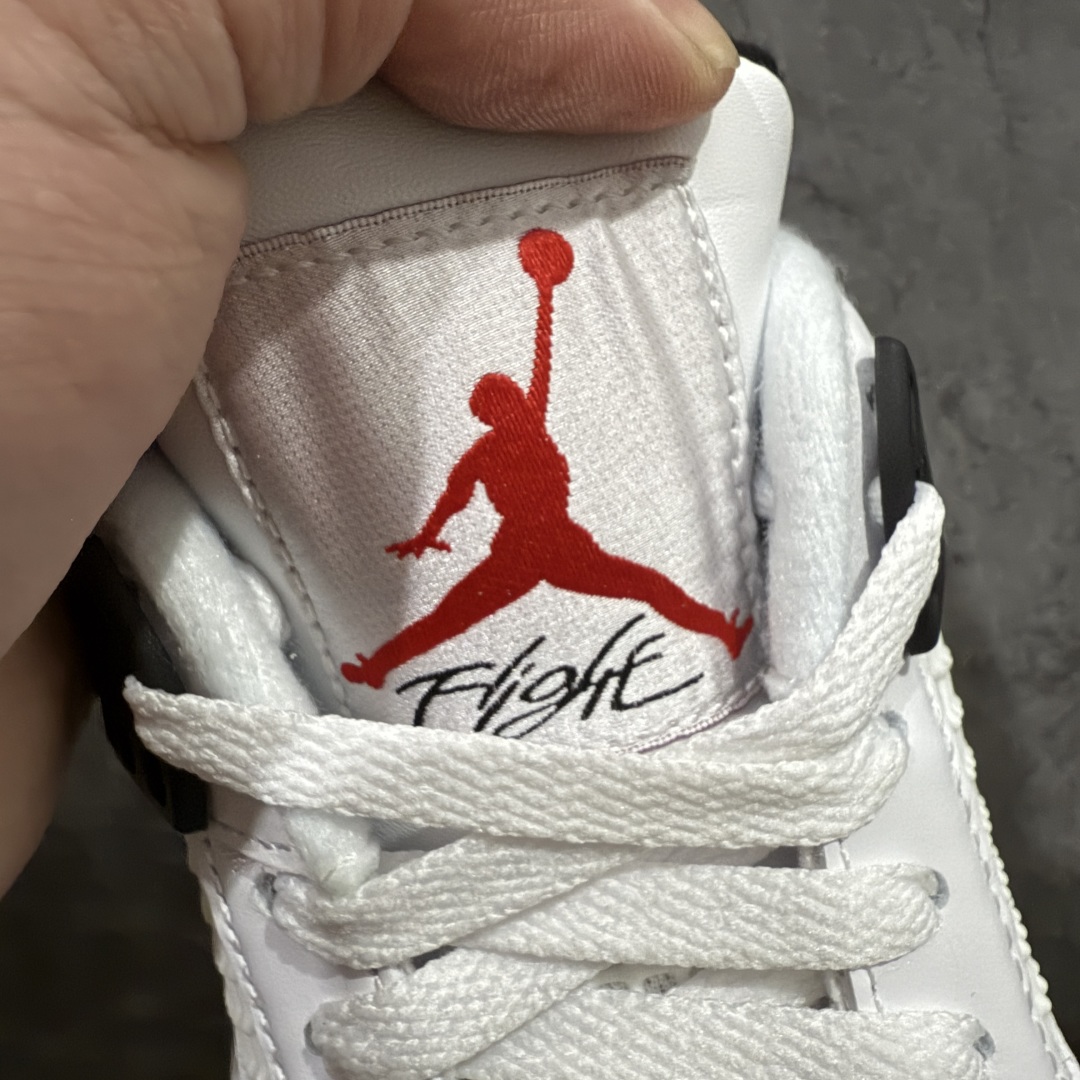 图片[6]-【原厂版】Air Jordan 4 AJ4 乔4 \”White Cement \” 白水泥 货号：840606-192n全新升级改良 原鞋原楦原纸板同源开发 完美呈现乔4的版型 内侧正确双色网格 还原细节 原厂皮料 正确气垫颜色 正确网格工艺 正确拉帮工艺 全鞋原装材料制作 原档案原模具打造 支持全方位与正品对比  尺码：40 40.5 41 42 42.5 43 44 44.5 45 46 47.5 编码：X10380420-莆田鞋批发中心