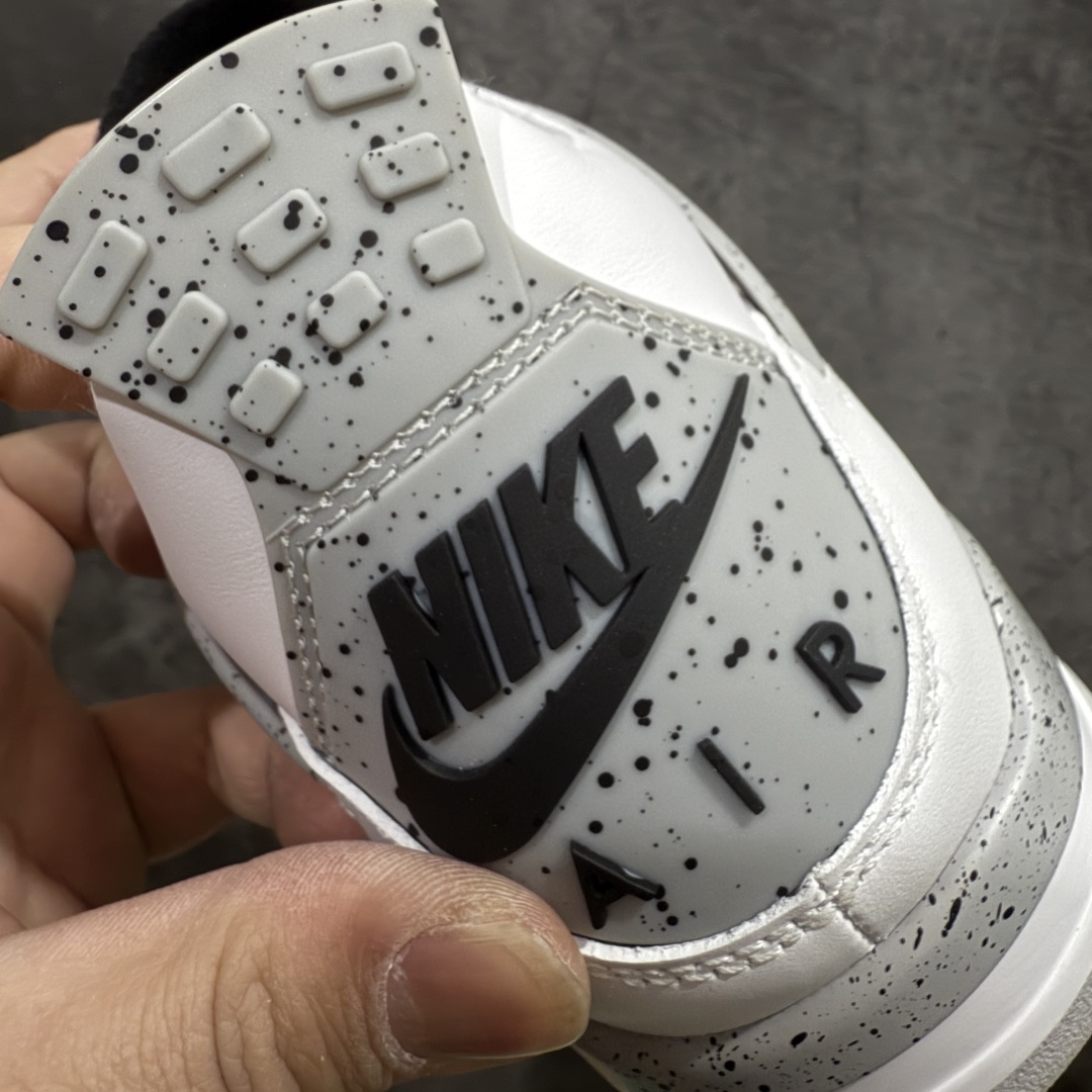 图片[2]-【原厂版】Air Jordan 4 AJ4 乔4 \”White Cement \” 白水泥 货号：840606-192n全新升级改良 原鞋原楦原纸板同源开发 完美呈现乔4的版型 内侧正确双色网格 还原细节 原厂皮料 正确气垫颜色 正确网格工艺 正确拉帮工艺 全鞋原装材料制作 原档案原模具打造 支持全方位与正品对比  尺码：40 40.5 41 42 42.5 43 44 44.5 45 46 47.5 编码：X10380420-莆田鞋批发中心