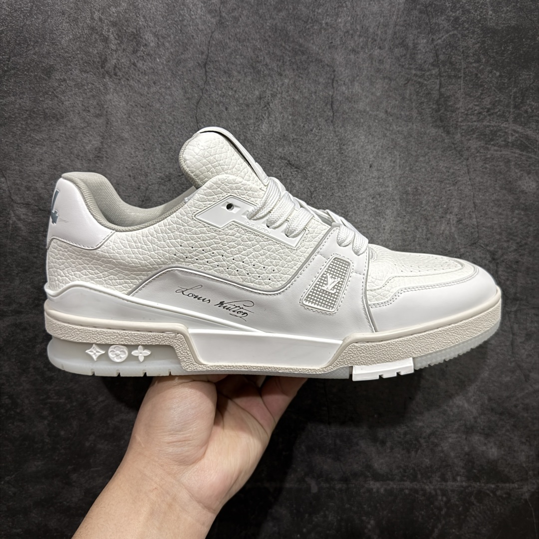 【PK纯原版】Louis Vuitton 路易威登 LV Trainer 低帮休闲板鞋 同步官方2025最新原版包装 海淘代购同渠道品质 高端零售 外贸充正专供 原版购入开发 ZP级全套包装 完美楦型 正确卡色 大底TPU 质感媲美原版 细节与原版一致 请注意区分市面通货材 尺码：39 40 41 42 43 44 45 46-选品中心