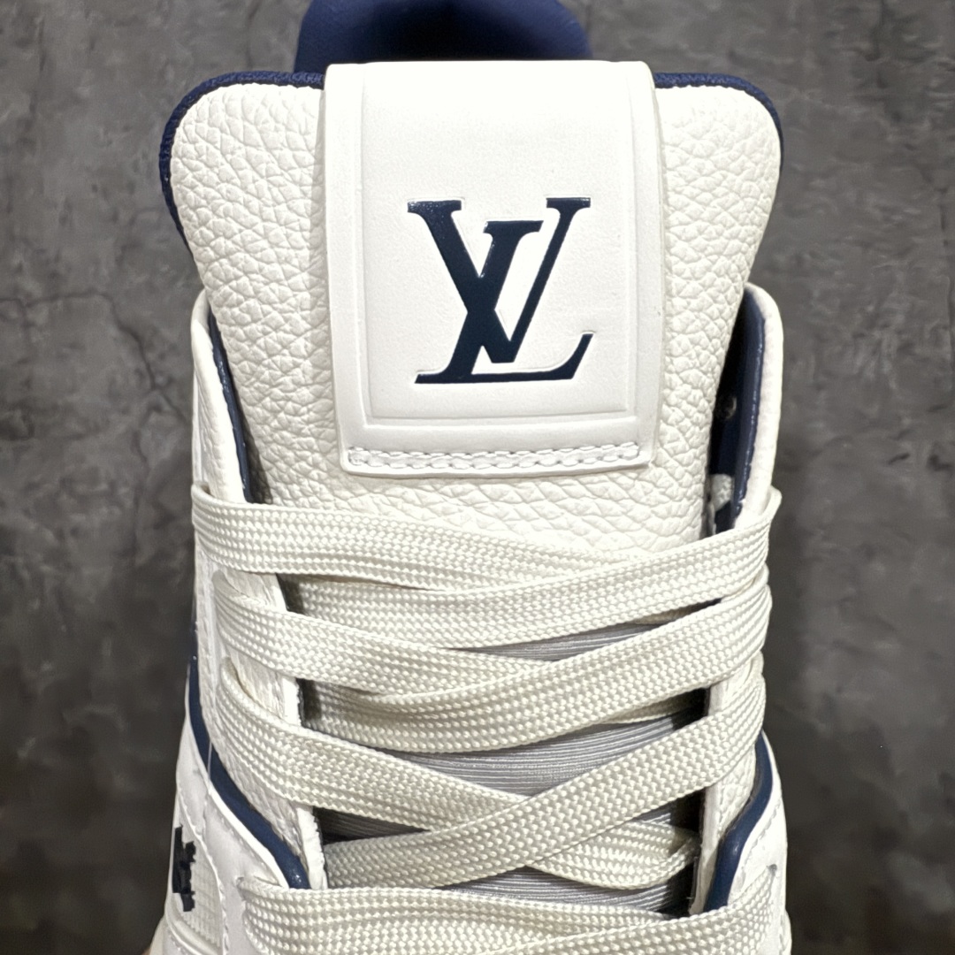图片[6]-【PK纯原版】Louis Vuitton 路易威登 LV Trainer 低帮休闲板鞋 同步官方2025最新原版包装 海淘代购同渠道品质 高端零售 外贸充正专供 原版购入开发 ZP级全套包装 完美楦型 正确卡色 大底TPU 质感媲美原版 细节与原版一致 请注意区分市面通货材 尺码：39 40 41 42 43 44 45 46-选品中心