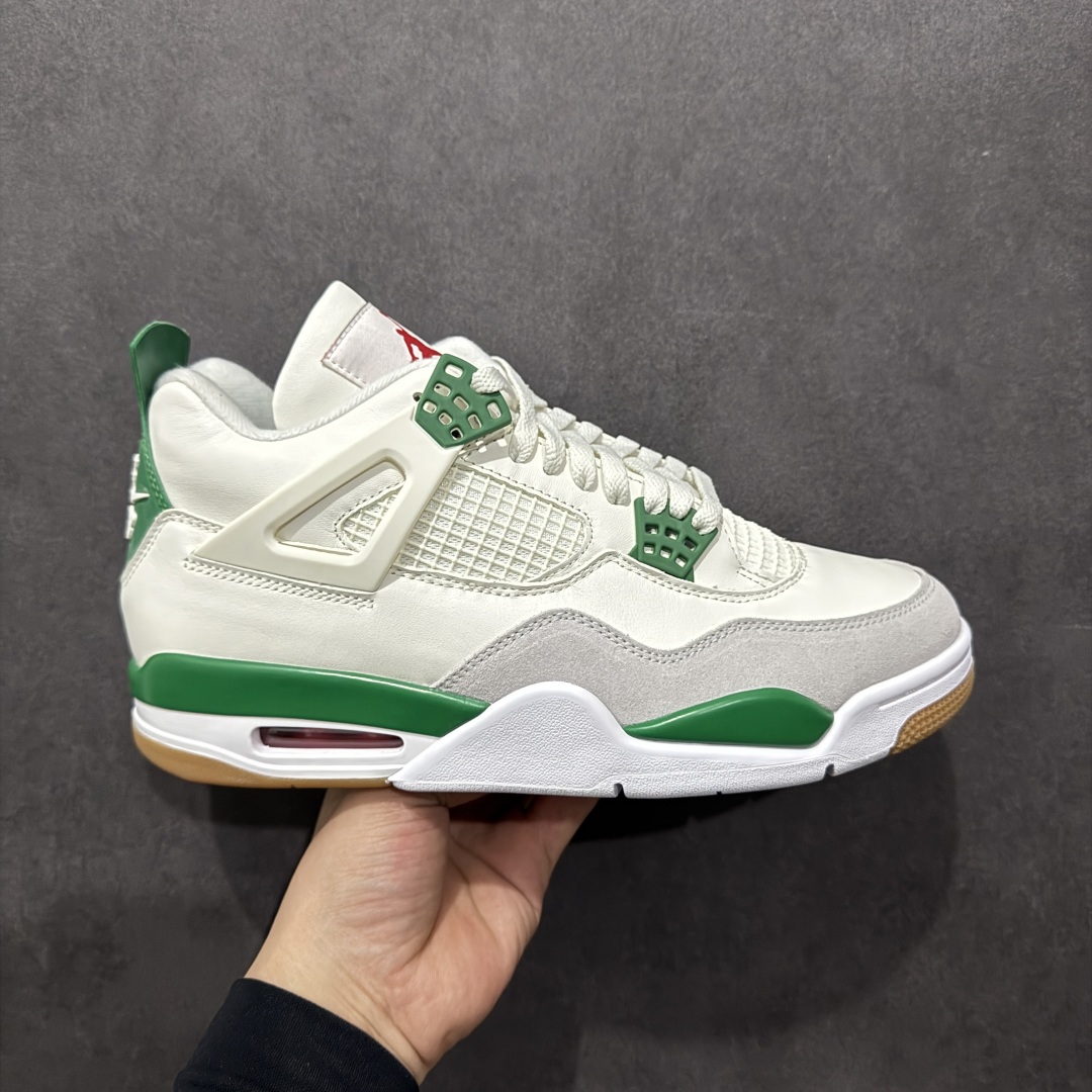 【GAT头层版】Air Jordan AJ4 白绿DR5415-103n男女码 好版型好材料n原厂纸板 楦头 正确4代鞋型高工艺 内置原厂气垫 正确网格工艺不打皱 全网独家 纯正四代版型Size：36-47.5  编码：ZX290320-莆田鞋批发中心