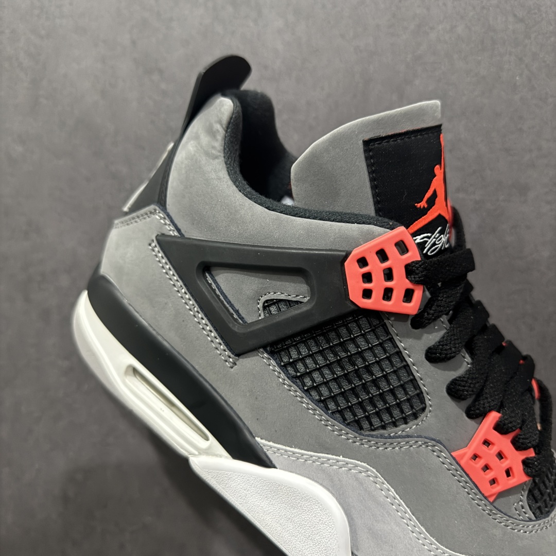 图片[6]-【GAT头层版】Air Jordan AJ4 红外线 DH6927-061n男女码 好版型好材料n原厂纸板 楦头 正确4代鞋型高工艺 内置原厂气垫 正确网格工艺不打皱 全网独家 纯正四代版型Size：36-47.5  编码：ZX290320-莆田鞋批发中心