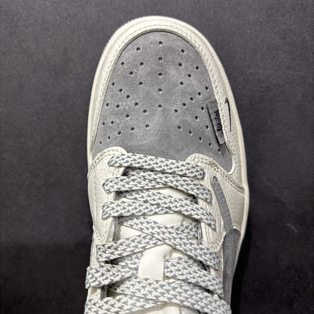 【定制版】Travis Scott x Fragment Design x Air Jordan 1 Low OG SP AJ1 乔1 斯图西联名-双拼红尾 低帮文化休闲板鞋 SJ2068-130