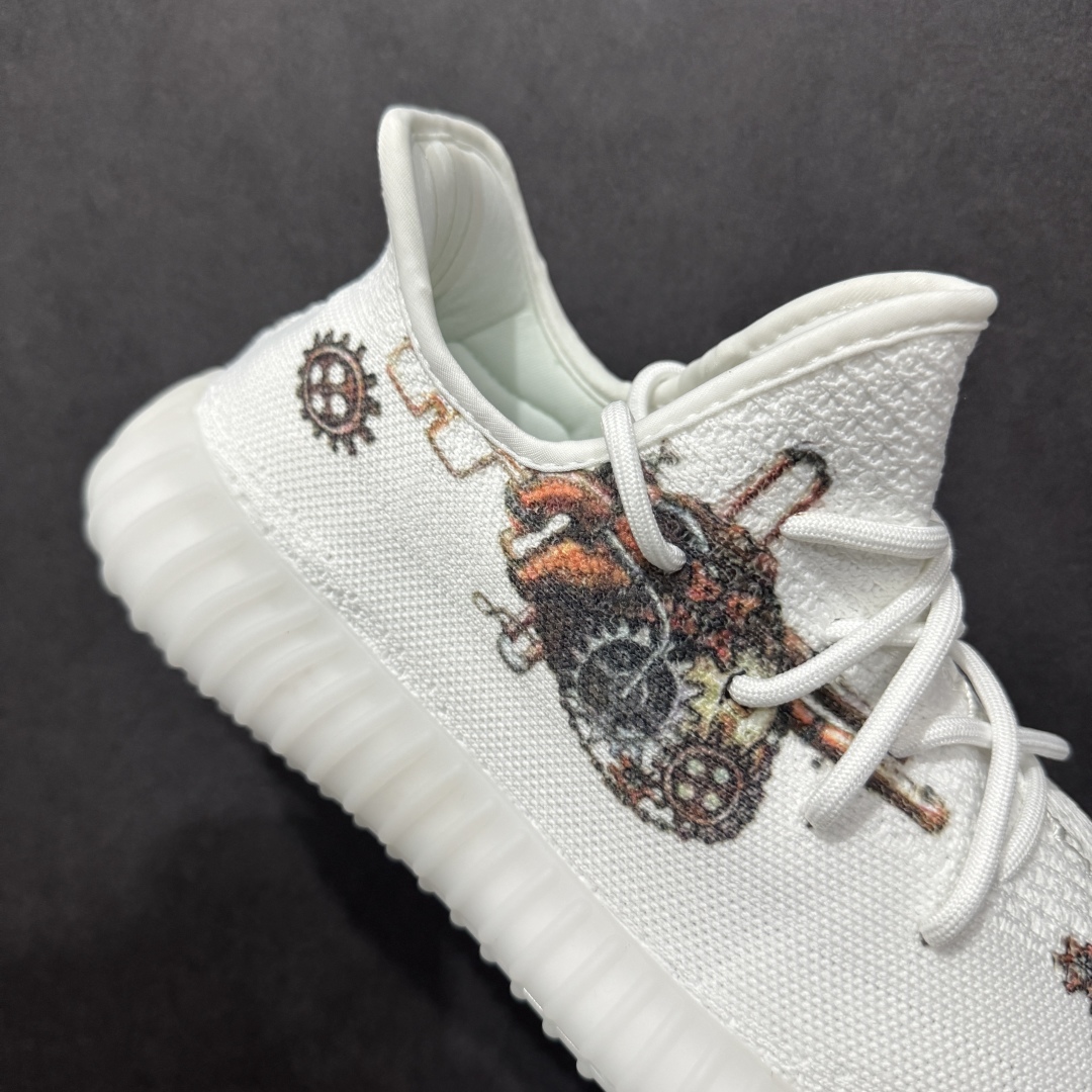 【DIY定制版】Ad Yeezy Boost 350v2 椰子350v2百搭低帮休闲运动鞋 CR1778