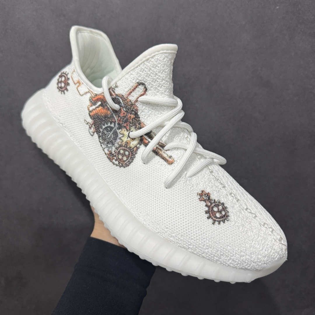 【DIY定制版】Ad Yeezy Boost 350v2 椰子350v2百搭低帮休闲运动鞋 CR1778