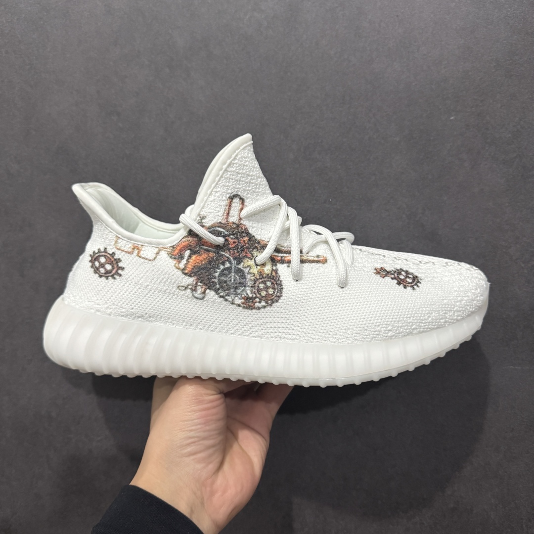 【DIY定制版】Ad Yeezy Boost 350v2 椰子350v2百搭低帮休闲运动鞋 CR1778