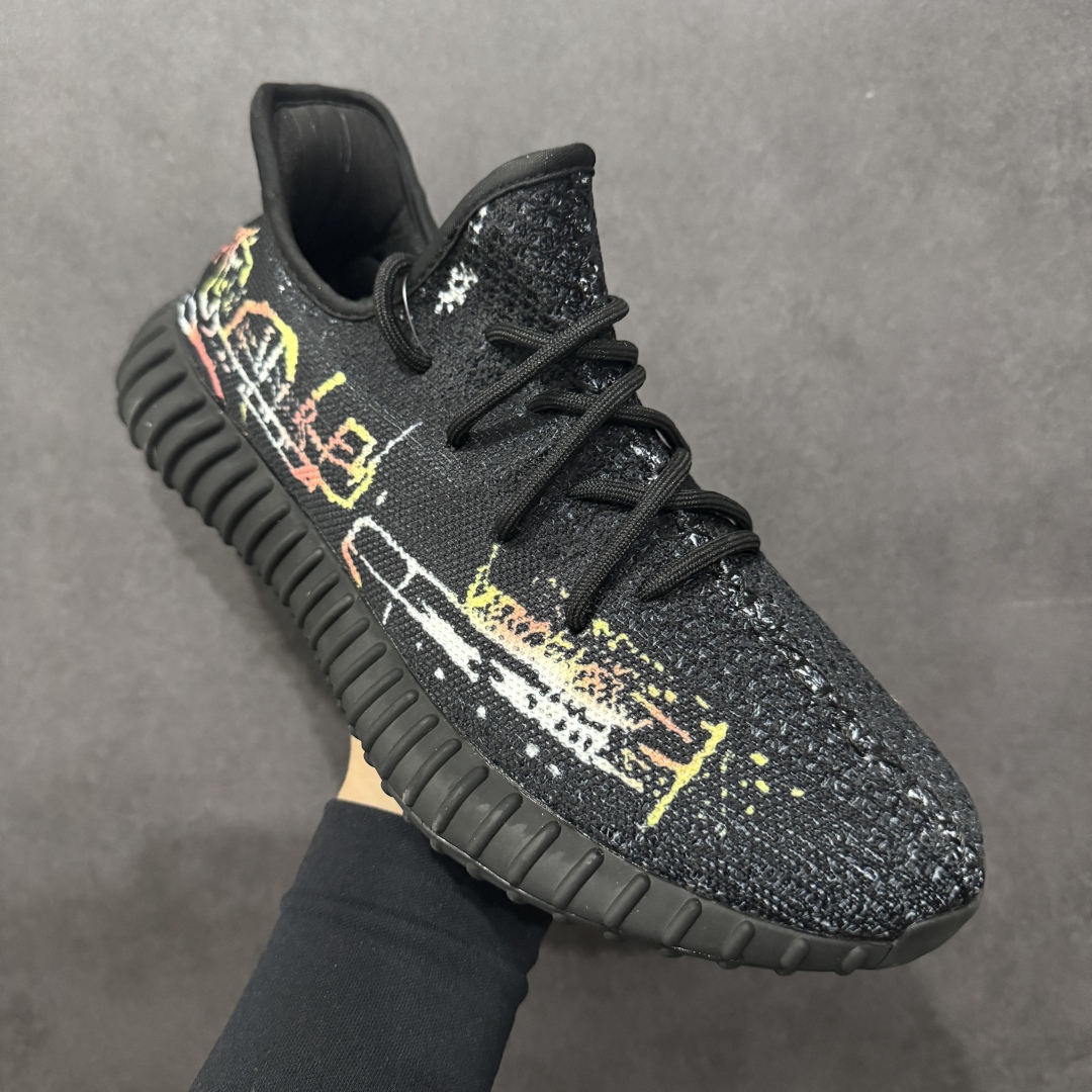 【DIY定制版】Ad Yeezy Boost 350v2 椰子350v2百搭低帮休闲运动鞋  TE9454