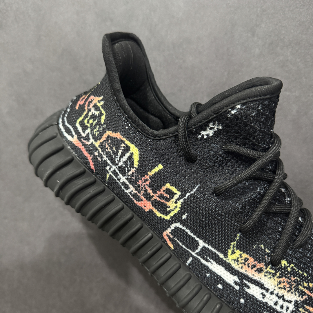 【DIY定制版】Ad Yeezy Boost 350v2 椰子350v2百搭低帮休闲运动鞋  TE9454