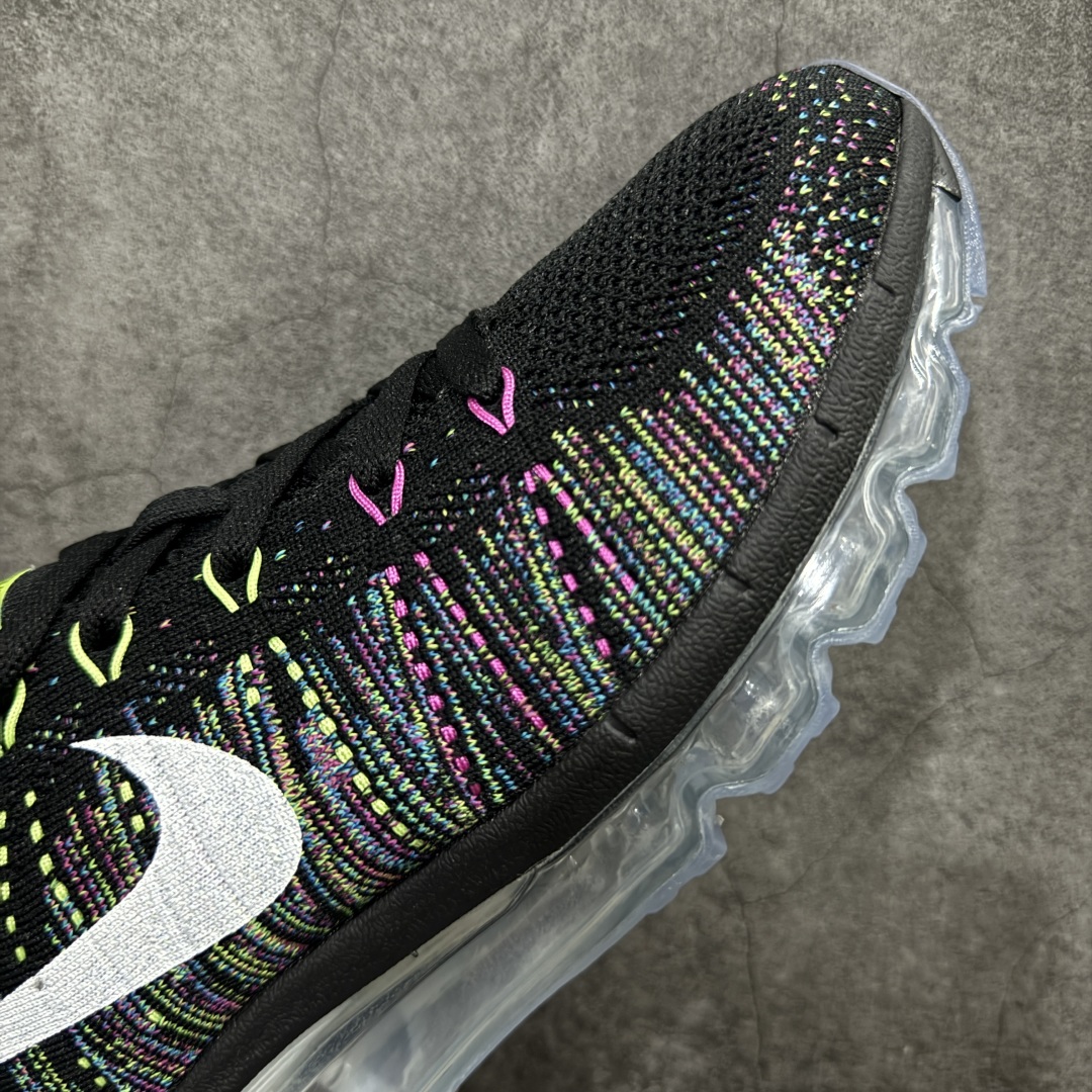 图片[6]-【纯原YH版本】Nike Air Max Flyknit 2014舒适百搭减震耐磨 低帮 休闲跑步鞋NIKE FLYKNIT AIR MAX 跑步鞋使用备受欢迎的创新FLYKNIT鞋面，一体成形无缝设计将良好的透气性、柔韧性及支撑性完美结合于一身，结合飞线（FLYWIRE）科技，大幅减轻鞋身重量同时，更能根据步态实时调整鞋面的贴合度，如第二层皮肤般轻盈包裹双脚。高性能的缓震性能可将外部冲击力减至最低，让热爱驰骋的你得到可靠的保护。抓地力半透明橡胶外底结合升级版华夫格外底纹路，保证高磨区的耐久性同时更能带给双脚持久稳定的抓地力，无论是路跑或赛道跑，都能为你造就强大功能支持。 货号：620469-015 尺码：35.5 36 36.5 37.5 38 38.5 39 40 40.5 41 42 42.5 43 44 44.5 45 46 46.5 编码：DF280300-莆田鞋批发中心