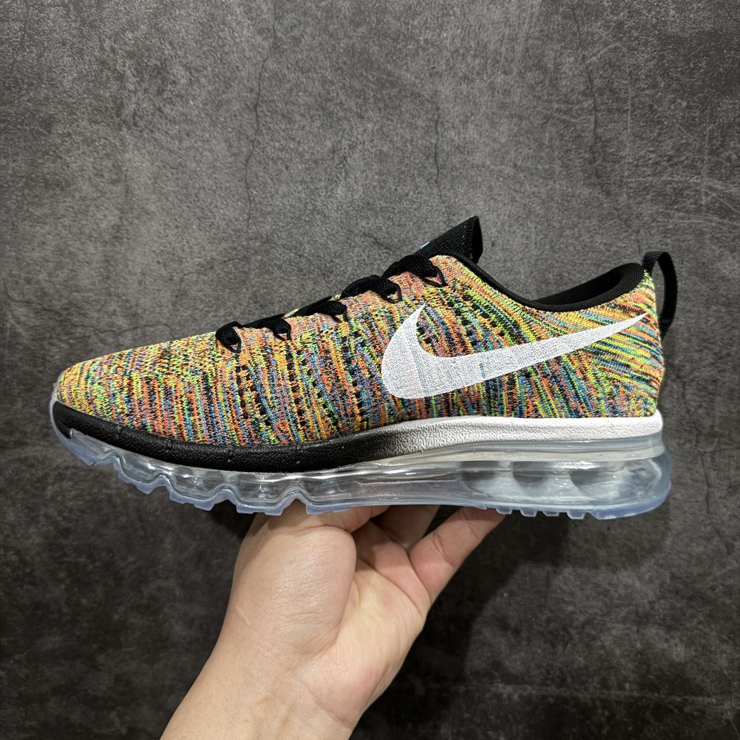 图片[2]-【纯原YH版本】Nike Air Max Flyknit 2014舒适百搭减震耐磨 低帮 休闲跑步鞋NIKE FLYKNIT AIR MAX 跑步鞋使用备受欢迎的创新FLYKNIT鞋面，一体成形无缝设计将良好的透气性、柔韧性及支撑性完美结合于一身，结合飞线（FLYWIRE）科技，大幅减轻鞋身重量同时，更能根据步态实时调整鞋面的贴合度，如第二层皮肤般轻盈包裹双脚。高性能的缓震性能可将外部冲击力减至最低，让热爱驰骋的你得到可靠的保护。抓地力半透明橡胶外底结合升级版华夫格外底纹路，保证高磨区的耐久性同时更能带给双脚持久稳定的抓地力，无论是路跑或赛道跑，都能为你造就强大功能支持。 货号：620469-004 尺码：35.5 36 36.5 37.5 38 38.5 39 40 40.5 41 42 42.5 43 44 44.5 45 46 46.5 编码：DF280300-莆田鞋批发中心