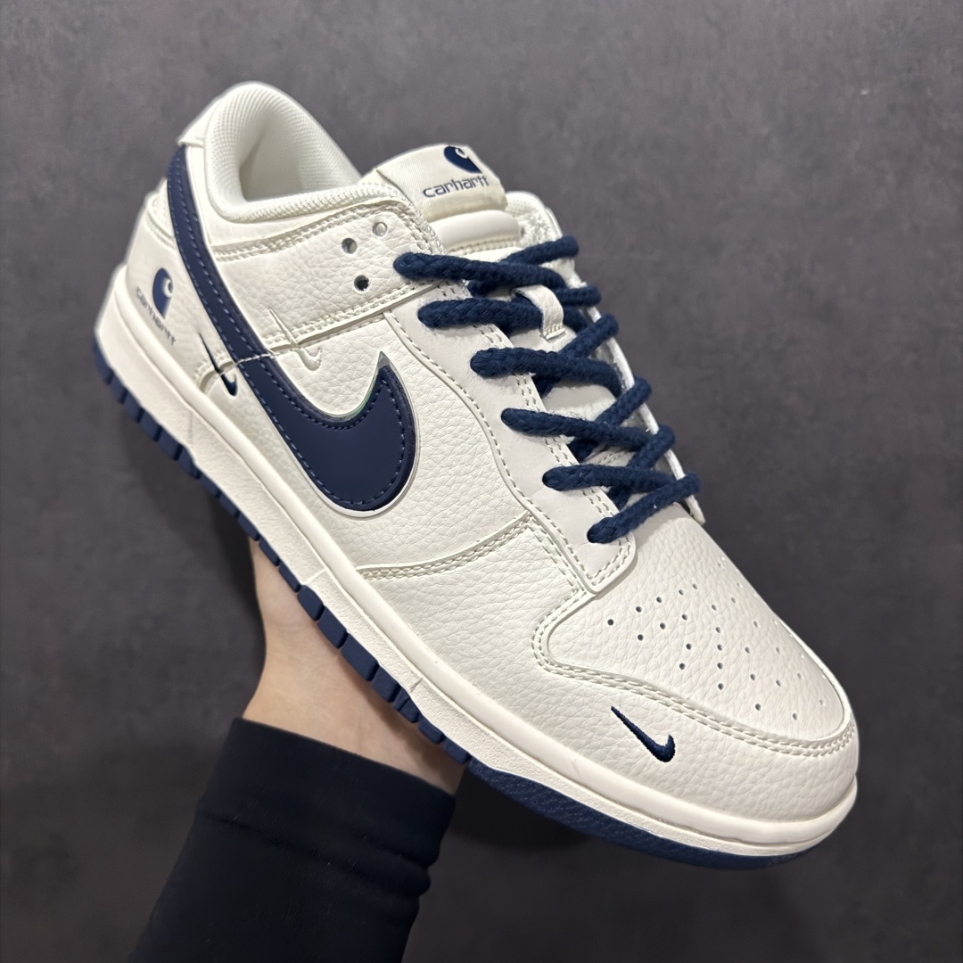 图片[3]-【定制版】Nike SB Dunk Low“卡哈特联名——米白蓝勾”周年高端定制 低帮休闲板鞋 定制鞋盒 大厂纯原品质出货 超高清洁度 皮料切割干净无任何毛边 细节完美货号：SJ1089-008nSize: 36 36.5 37.5 38 38.5 39 40 40.5 41 42 42.5 43 44 44.5 45 编码：HXS320340-莆田鞋批发中心