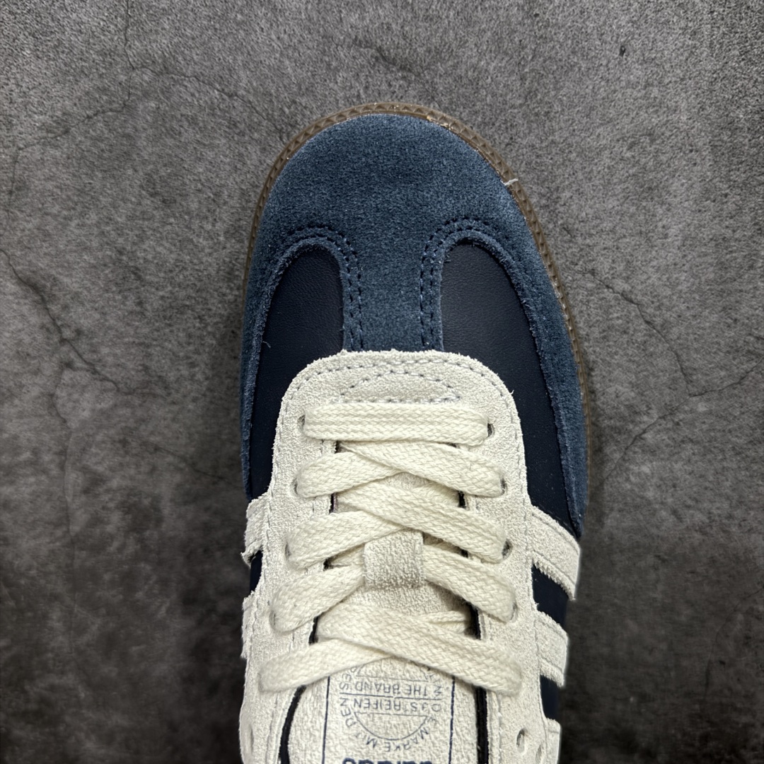 图片[5]-【神版】Adidas Originals Samba OG\”Aurora Ink Cream White/Gum\”桑巴舞系列绅士德训足球风百搭低帮休闲运动板鞋“海军蓝米白焦糖底”JI3217n男女鞋真标半码制n升级原楦原纸版数据开发n采用移膜牛剖革革组合翻毛皮饰片鞋面材质n内环保可再生海玻璃鞋垫n外置RB耐磨防滑橡胶大底❗️ 尺码：35⅔ 36 36⅔ 37⅓ 38 38⅔ 39⅓ 40 40⅔ 41⅓ 42 42⅔ 43⅓ 44 44⅔ 45 编码：DZ220240-莆田鞋批发中心