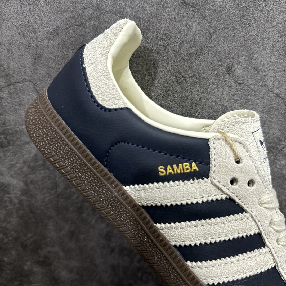 图片[7]-【神版】Adidas Originals Samba OG\”Aurora Ink Cream White/Gum\”桑巴舞系列绅士德训足球风百搭低帮休闲运动板鞋“海军蓝米白焦糖底”JI3217n男女鞋真标半码制n升级原楦原纸版数据开发n采用移膜牛剖革革组合翻毛皮饰片鞋面材质n内环保可再生海玻璃鞋垫n外置RB耐磨防滑橡胶大底❗️ 尺码：35⅔ 36 36⅔ 37⅓ 38 38⅔ 39⅓ 40 40⅔ 41⅓ 42 42⅔ 43⅓ 44 44⅔ 45 编码：DZ220240-莆田鞋批发中心