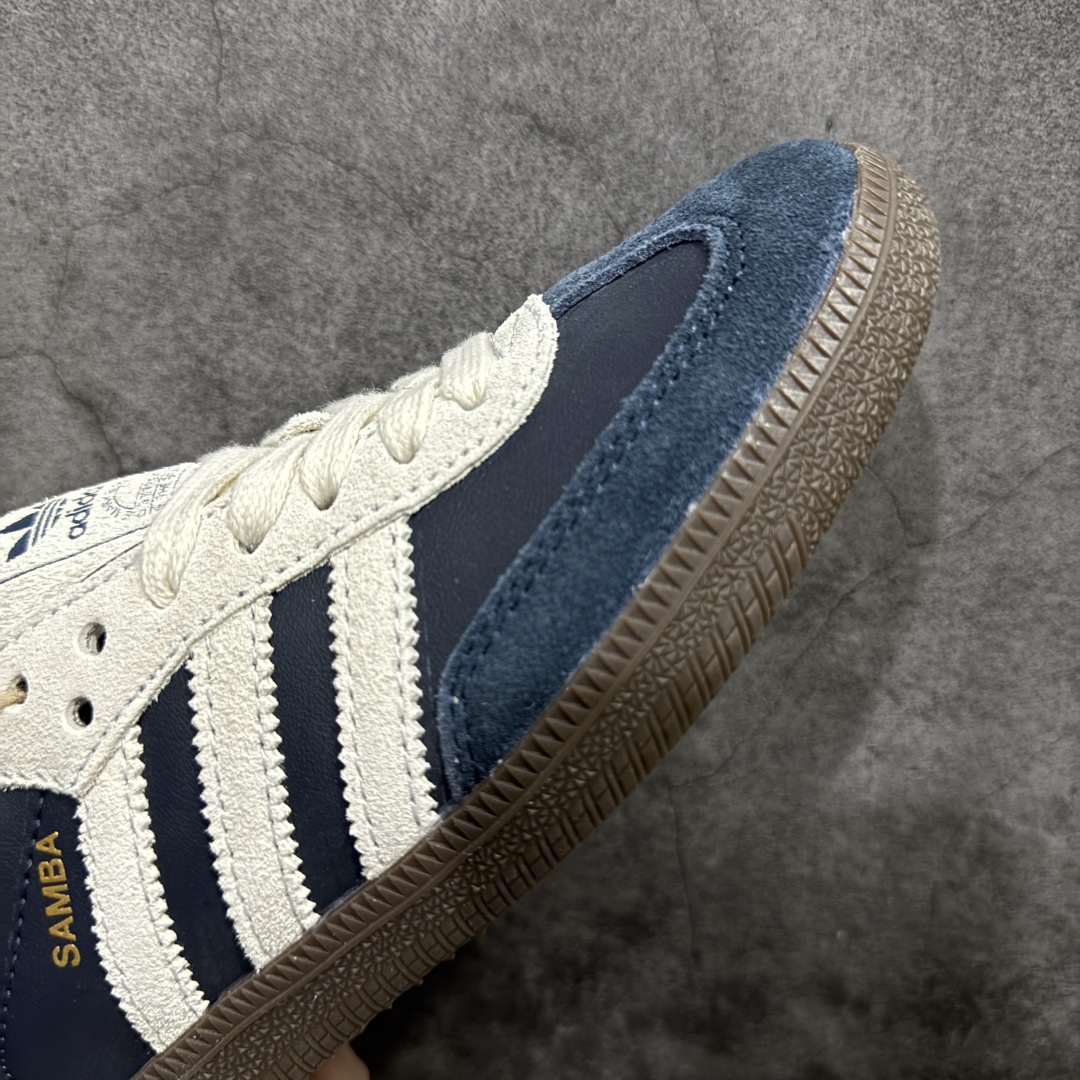 图片[6]-【神版】Adidas Originals Samba OG\”Aurora Ink Cream White/Gum\”桑巴舞系列绅士德训足球风百搭低帮休闲运动板鞋“海军蓝米白焦糖底”JI3217n男女鞋真标半码制n升级原楦原纸版数据开发n采用移膜牛剖革革组合翻毛皮饰片鞋面材质n内环保可再生海玻璃鞋垫n外置RB耐磨防滑橡胶大底❗️ 尺码：35⅔ 36 36⅔ 37⅓ 38 38⅔ 39⅓ 40 40⅔ 41⅓ 42 42⅔ 43⅓ 44 44⅔ 45 编码：DZ220240-莆田鞋批发中心