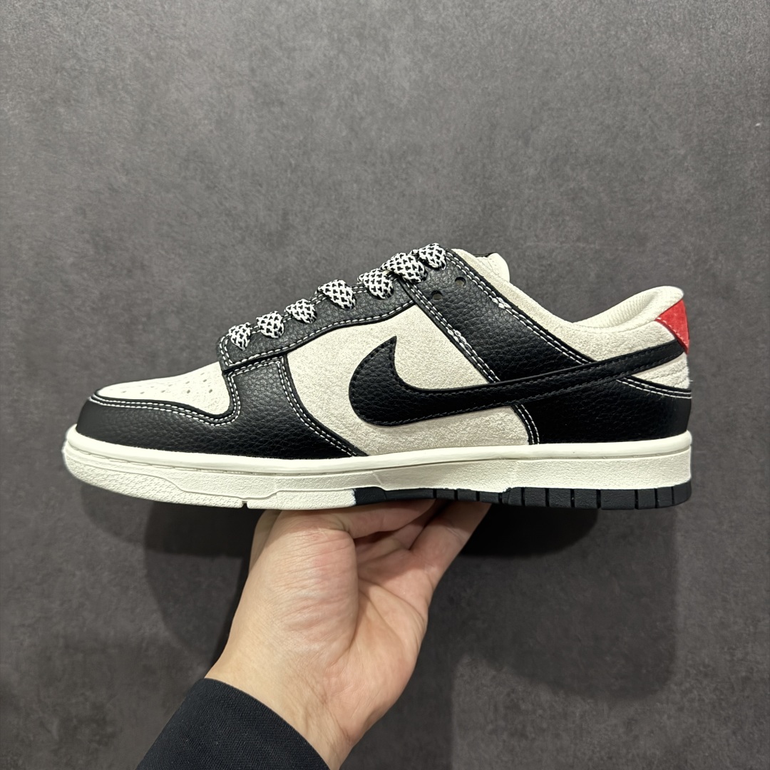 【定制版】Nk SB Dunk Low 北面联名 刺绣黑红勾 周年高端定制 低帮休闲板鞋 DJ2024-128