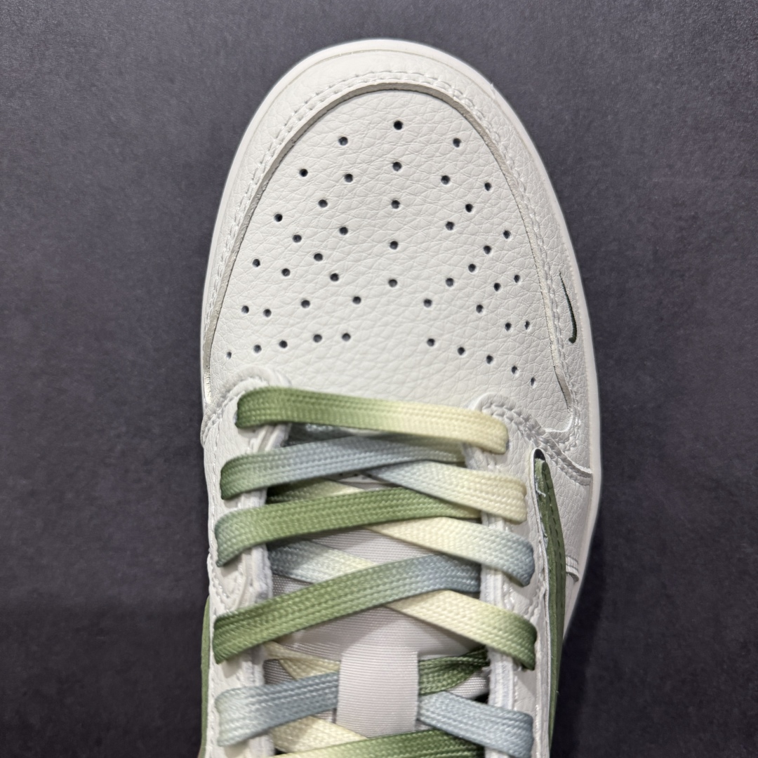 【定制版】TS x Air Jordan AJ1 Low x Travis Scott 白绿 倒钩低帮联名定制配色  DM7866-019
