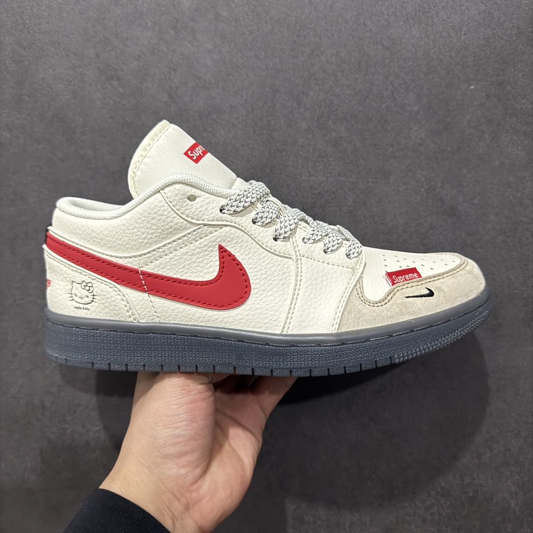 【定制版】AIR JORDAN 1 Low Supreme联名 周年高端定制 低帮休闲板鞋  XF8698-037
