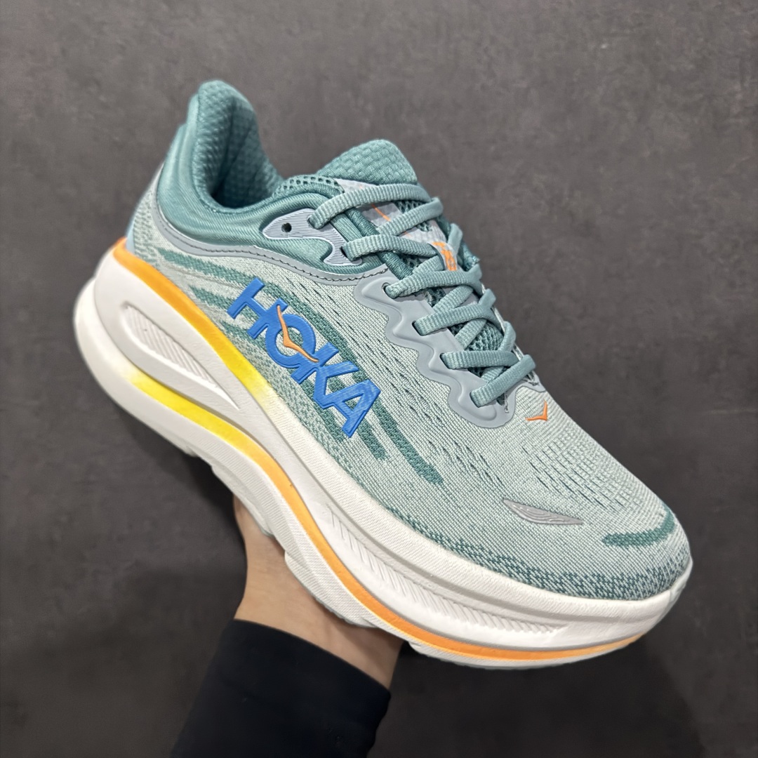 
【纯原版】HOKA ONE ONE Bondi 9 WIDE 邦迪九代舒适防滑耐磨低帮休闲跑步鞋 
