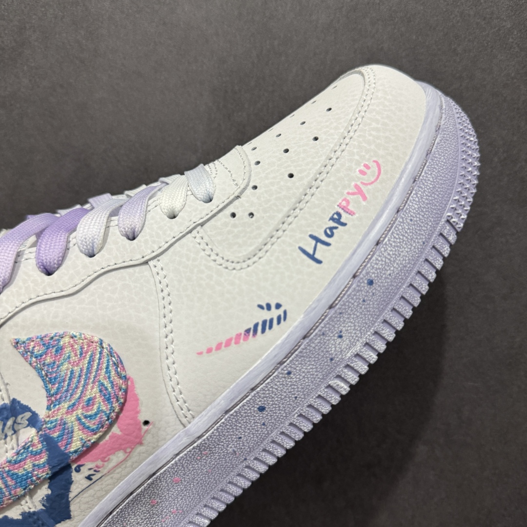 图片[5]-【定制版】Nk Air Force 1\’07 Low \”Double Hearts\” 二次元手绘涂鸦 粉蓝双心 空军一号低帮休闲板鞋 CZ0377-002rn#这双鞋，藏着两颗心，一颗是你，一颗是我粉蓝双色碰撞，演绎甜蜜与活力的完美融合。 粉色温柔似水，蓝色清新如风，交织出独一无二的浪漫气息。r 尺码：36 36.5 37.5 38 38.5 39 40 40.5 41 42 42.5 43 44 44.5 45  编码：HXS310320-莆田鞋批发中心