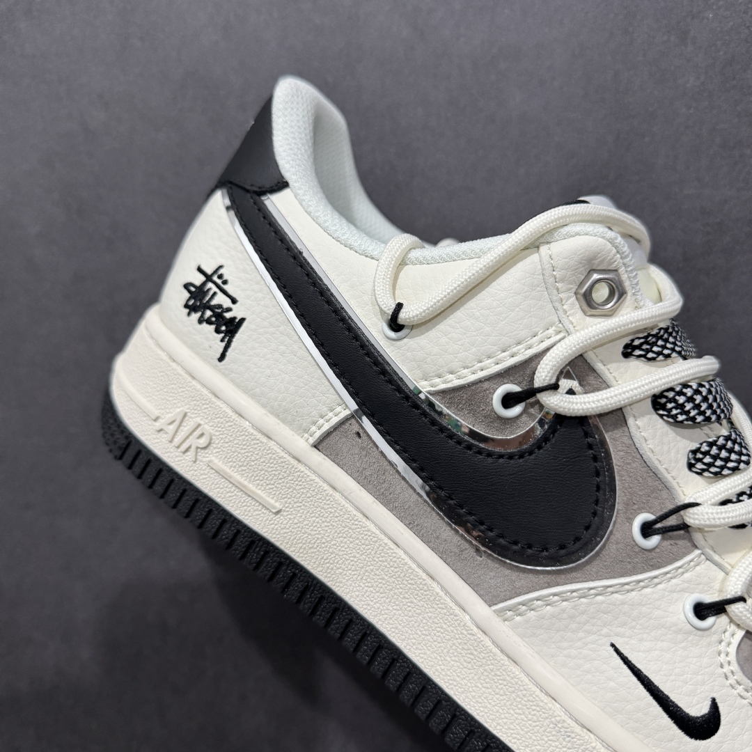 【定制版】Nk Air Force 1'07 Low 斯图西联名 米黑抽绳 空军一号低帮休闲板鞋 SJ1198-109