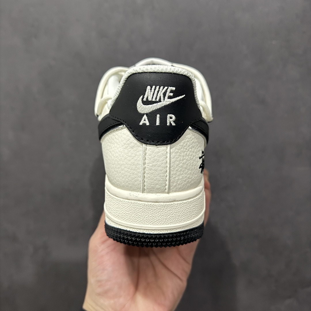 【定制版】Nk Air Force 1'07 Low 斯图西联名 米黑抽绳 空军一号低帮休闲板鞋 SJ1198-109