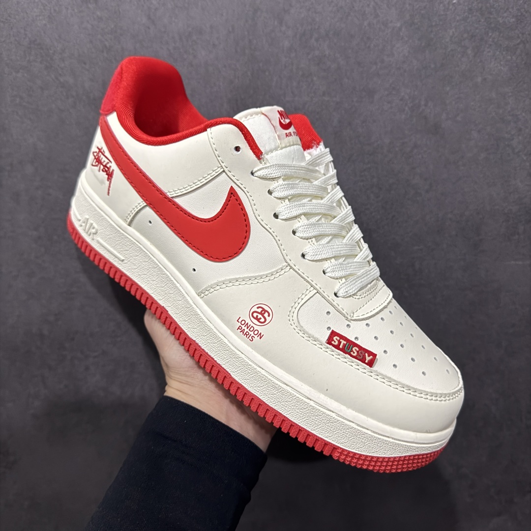 图片[3]-【定制版】Nk Air Force 1\’07 Low 斯图西联名 米白深橙 空军一号低帮休闲板鞋 DF0188-031rn#定制皮料 定制鞋盒 配件齐全 原楦原纸板 纯正空军版型 内置全掌气垫r 尺码：36 36.5 37.5 38 38.5 39 40 40.5 41 42 42.5 43 44 44.5 45  编码：HXS310320-莆田鞋批发中心