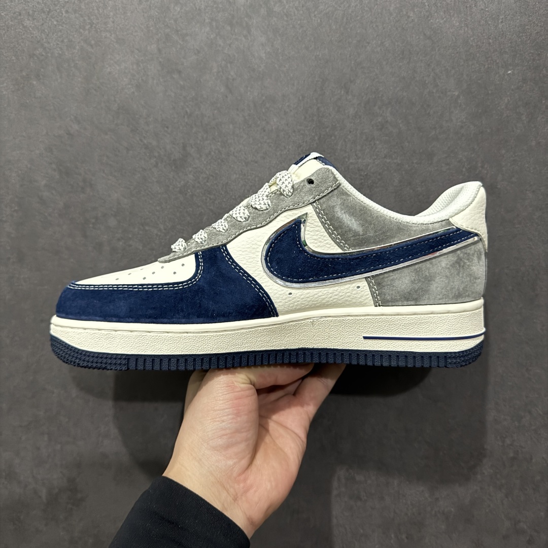 图片[2]-【定制版】Nk Air Force 1\’07 Low 北面联名 米灰深蓝勾 空军一号低帮休闲板鞋 XZ6188-975rn#定制皮料 定制鞋盒 配件齐全 原楦原纸板 纯正空军版型 内置全掌气垫r 尺码：36 36.5 37.5 38 38.5 39 40 40.5 41 42 42.5 43 44 44.5 45 编码：HXS310320-莆田鞋批发中心