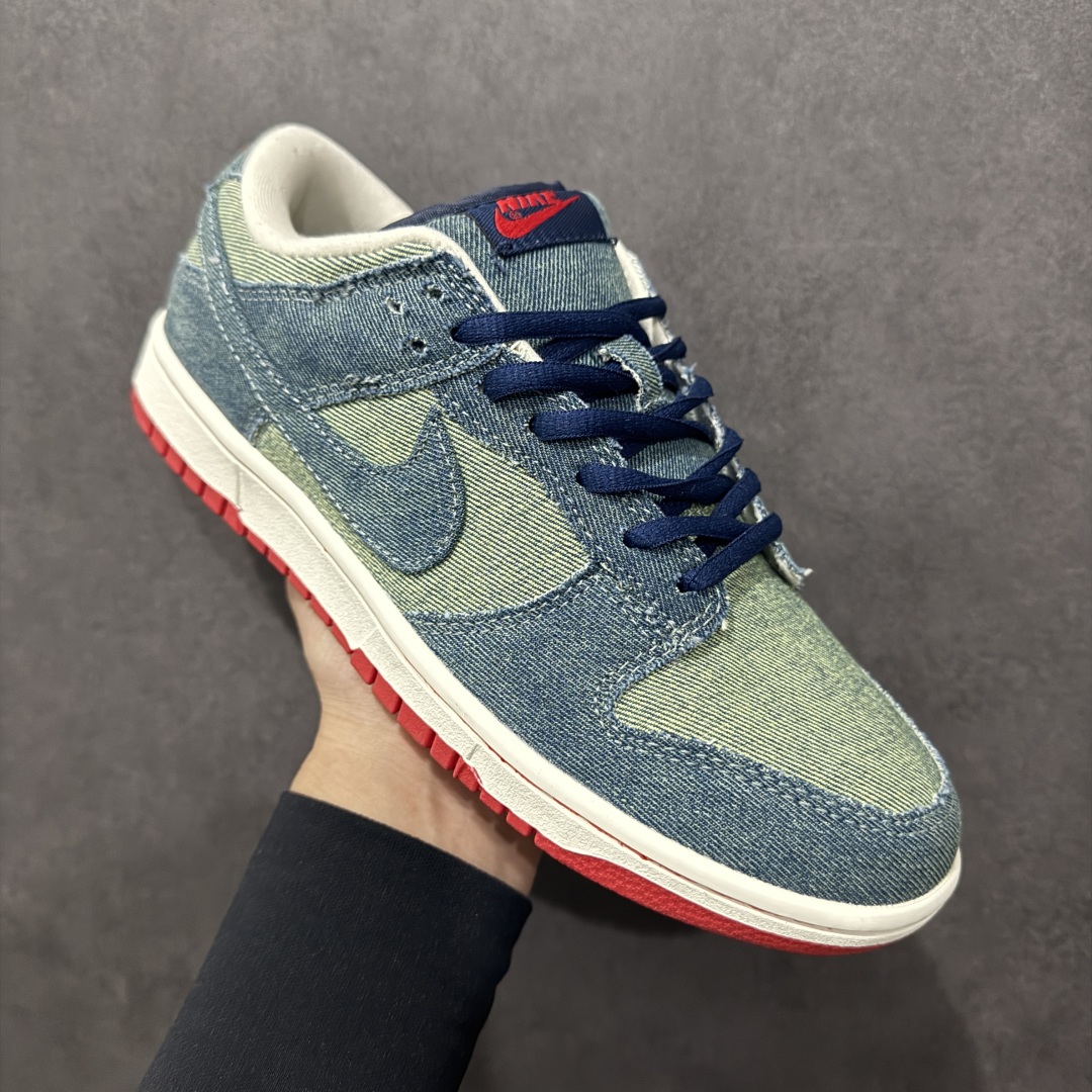 图片[3]-【定制版】Nike SB Dunk Low Pro 牛仔蓝扣篮系列复古低帮休闲运动滑板板鞋。采用脚感柔软舒适ZoomAir气垫，有效吸收滑板等极限运动在落地时带来的冲击力，为街头运动者们提供更好的保护 货号：DD1391-400 Size：36 36.5 37.5 38 38.5 39 40 40.5 41 42 42.5 43 44 45  编码：YB240260n-莆田鞋批发中心