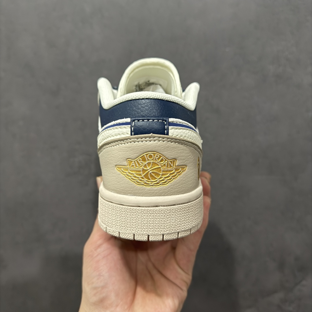 【定制版】Air Jordan 1 Retro Low x BAPE 米灰蓝满天星  XF8698-036