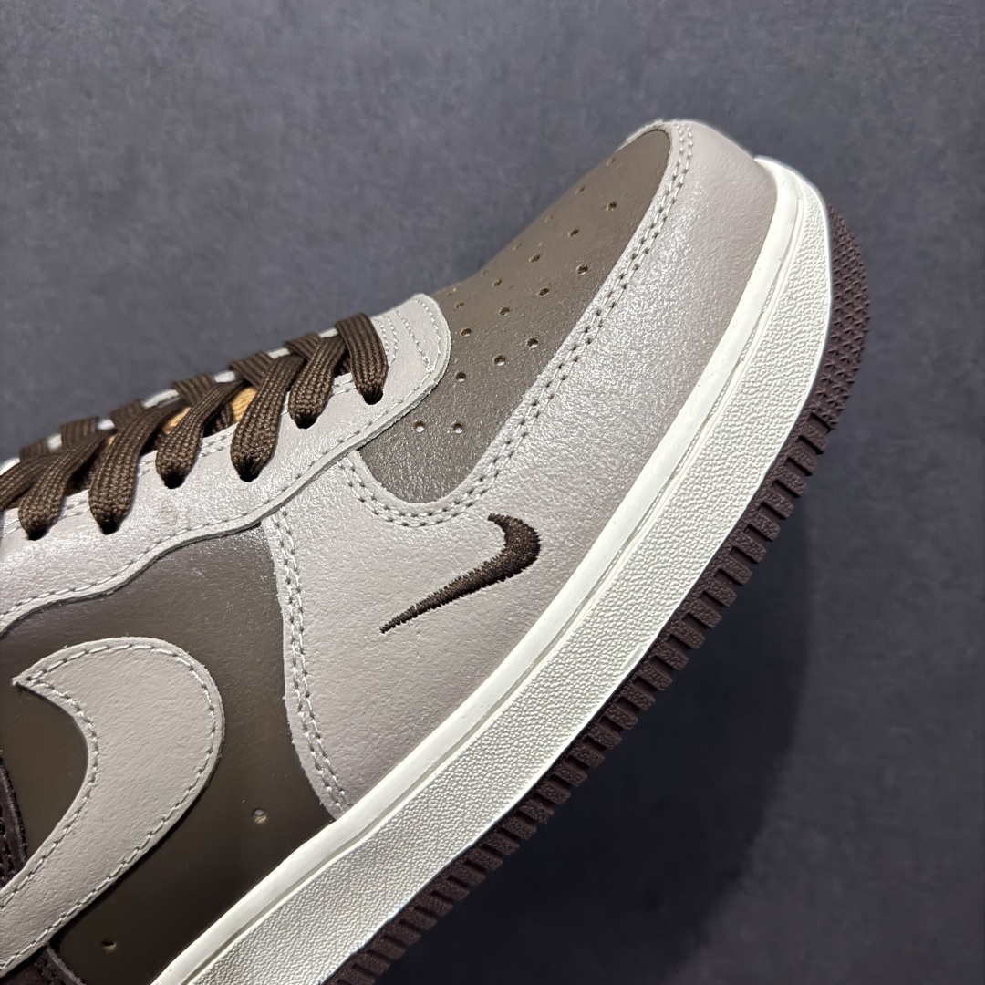【定制版】Nike Air Force 1 Low 07 x BAPE 棕红小钩  KK1988-039