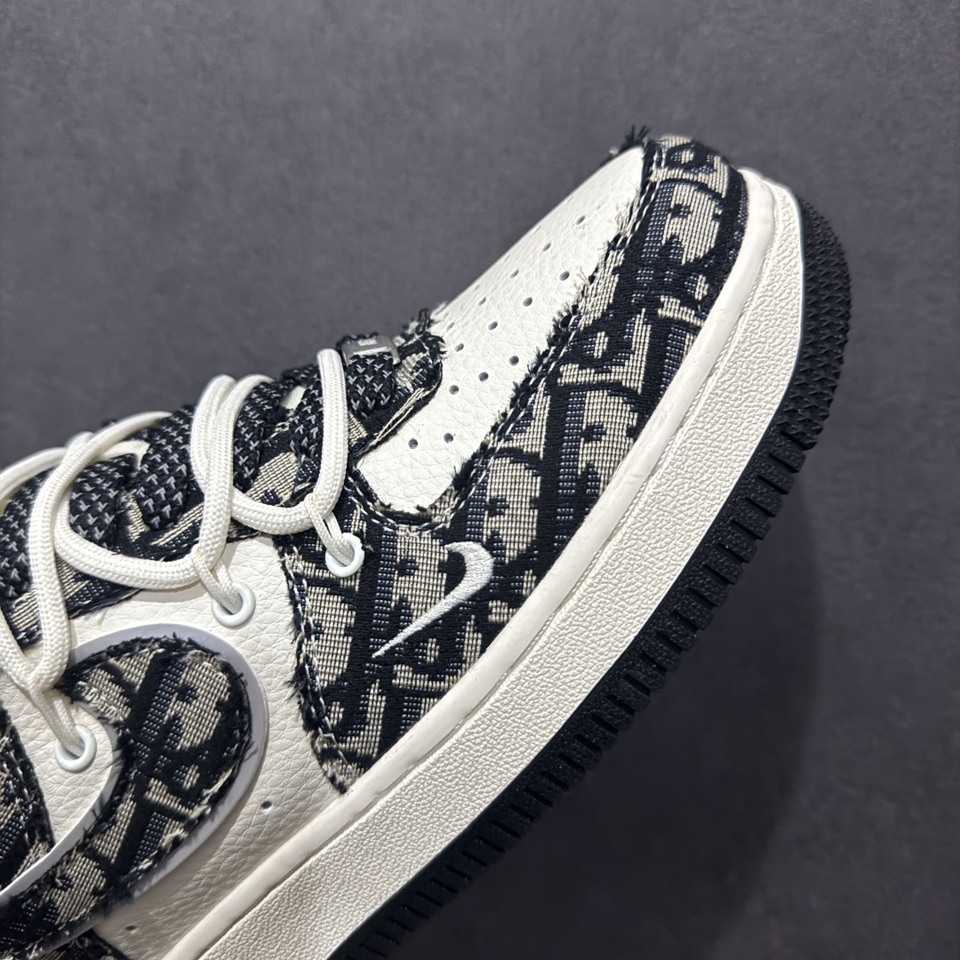 【定制版】Nk Air Force 1'07 Low 迪奥联名 黑花纹抽绳 空军一号低帮休闲板鞋 SJ1198-106