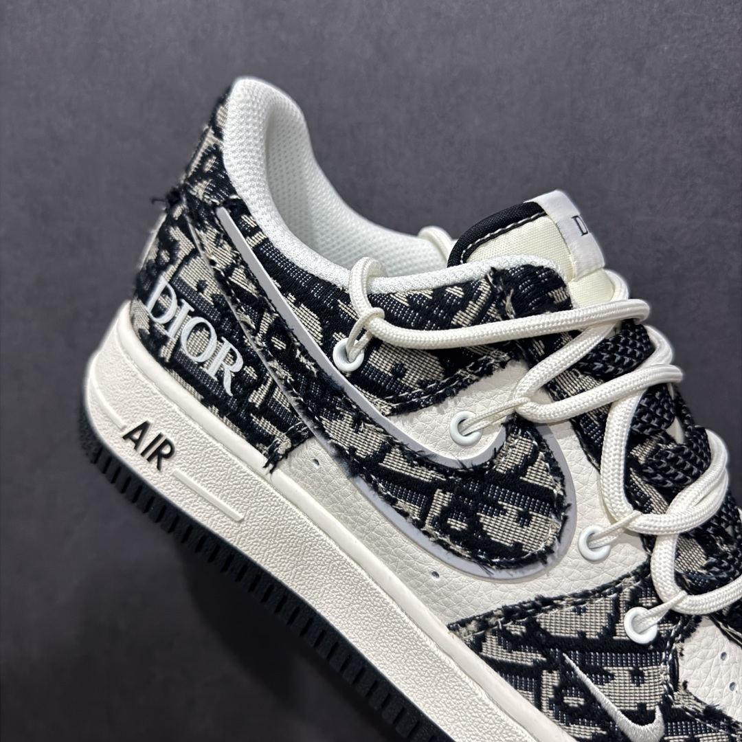 【定制版】Nk Air Force 1'07 Low 迪奥联名 黑花纹抽绳 空军一号低帮休闲板鞋 SJ1198-106