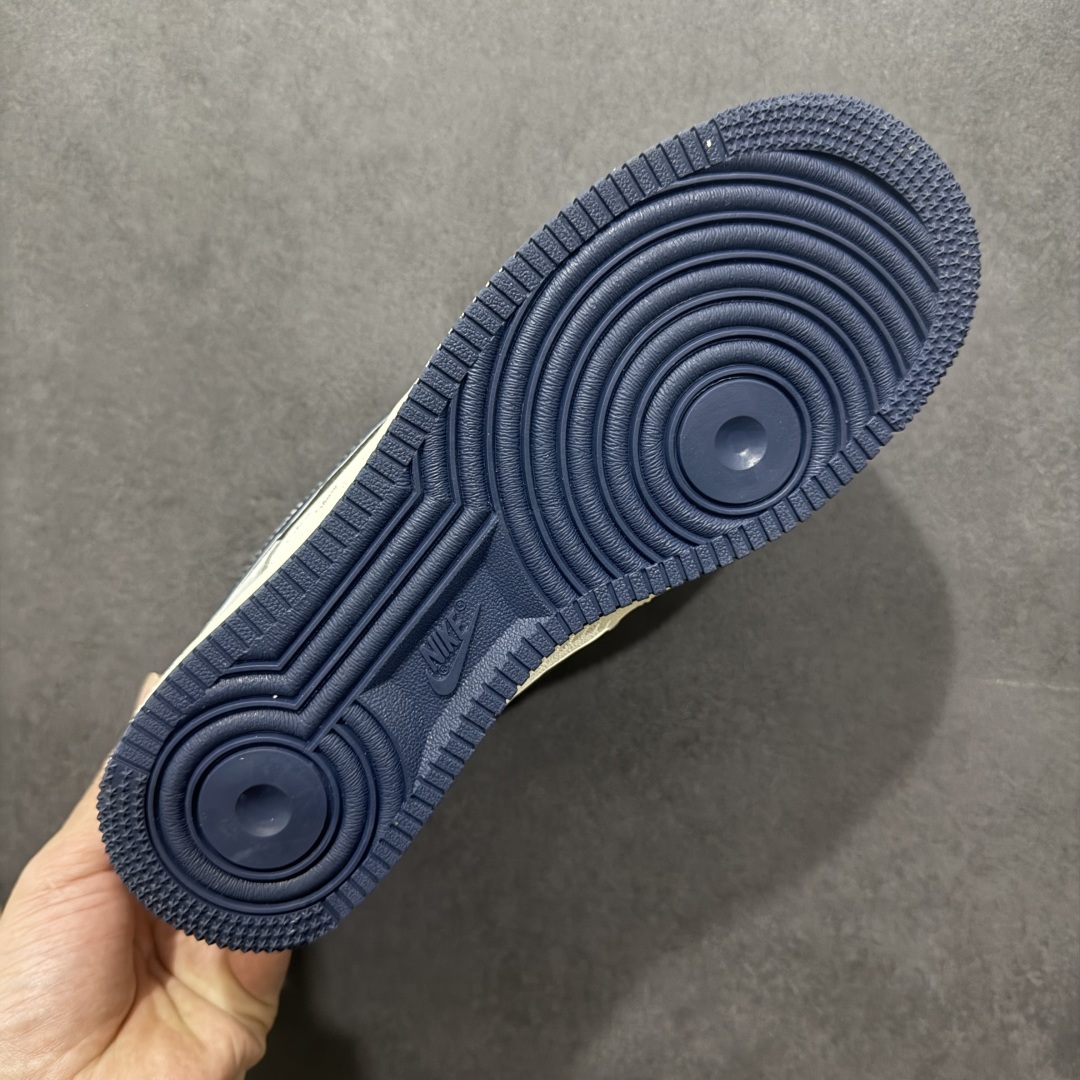 【定制版】Nk Air Force 1'07 Low 斯图西联名 灰蓝勾英文 空军一号低帮休闲板鞋 XZ3318-088