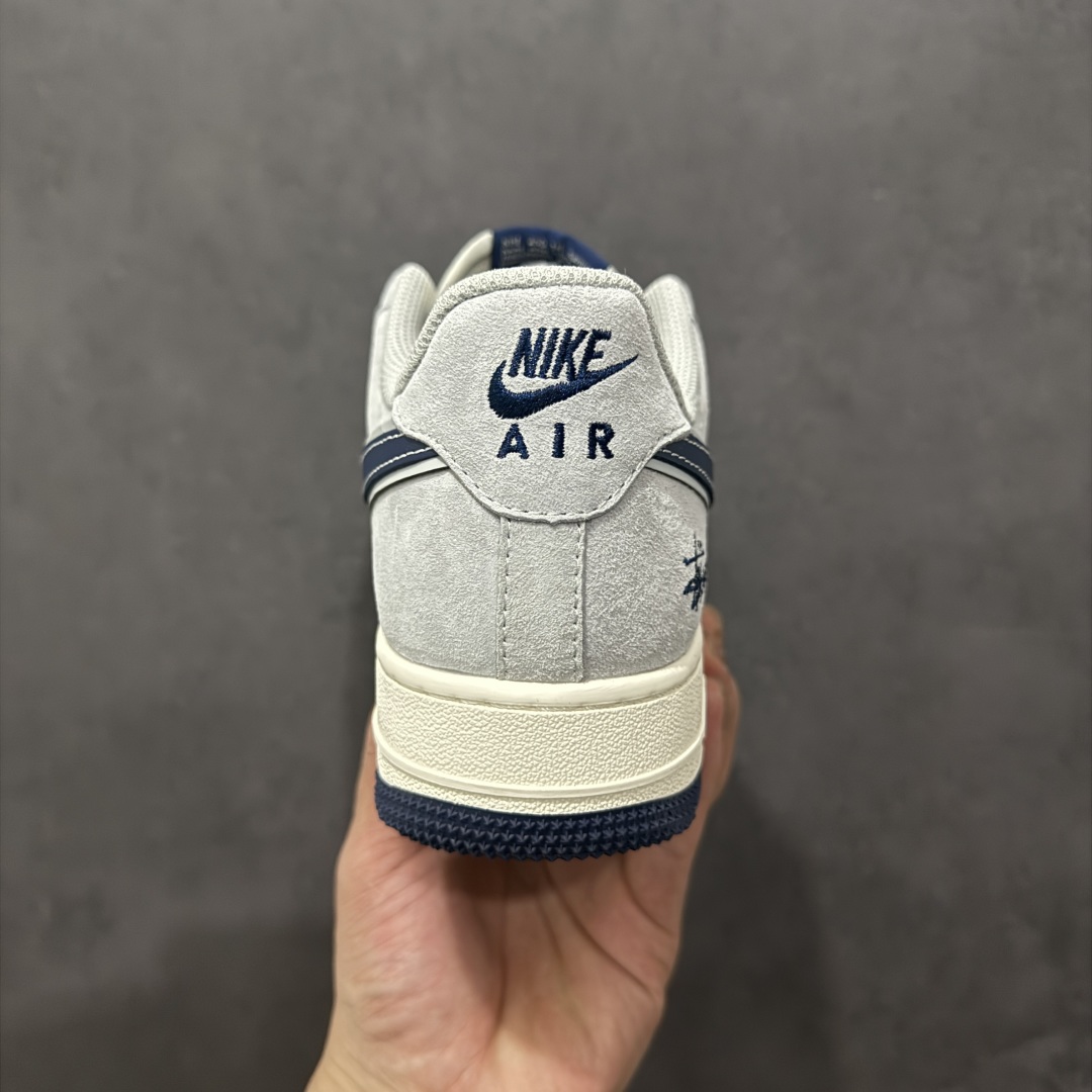 【定制版】Nk Air Force 1'07 Low 斯图西联名 灰蓝勾英文 空军一号低帮休闲板鞋 XZ3318-088