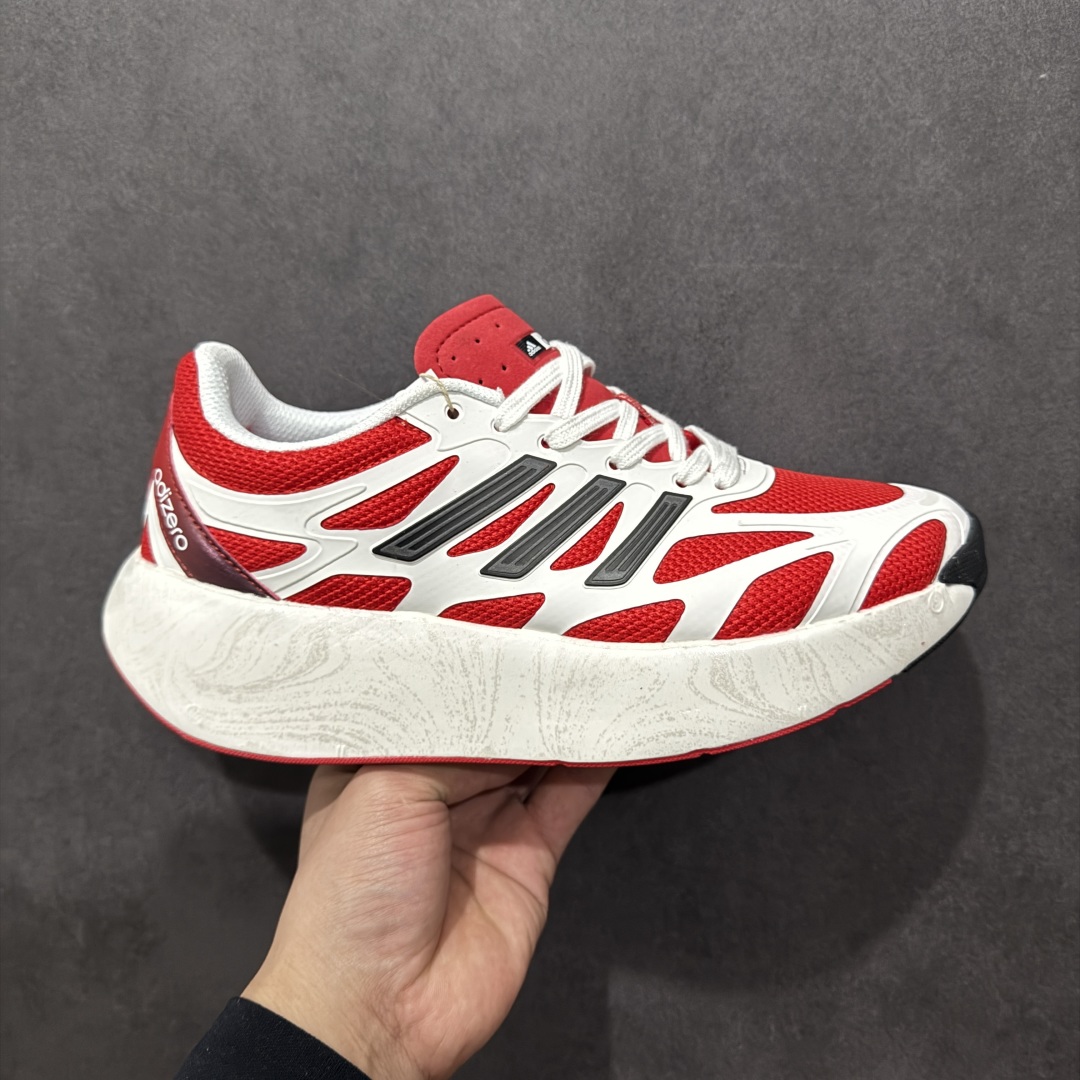 【正确版】Ad Adizero Aruku 阿迪全新缓震休闲跑鞋 JI0308  正确暗花大底底纹 高弹泡棉材料 原鞋开发数据 原楦打造完美鞋型 鞋面材料 卡色与原鞋一致 超高还原度 拒绝一眼假 全新款式搭载丰沛的 Swirlfoam 泡棉厚底，采用时下流行的厚底设定，虽然不像顶级竞速跑鞋那般极致，但也将日常舒适和时尚颜值平衡到位。  尺码：36 36.5 37 38 38.5 39 40 40.5 41 42 42.5 43 44 44.5 45-选品中心