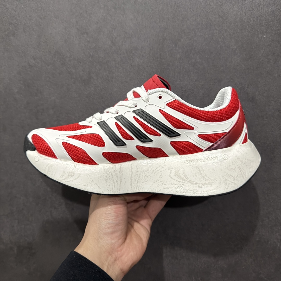 图片[2]-【正确版】Ad Adizero Aruku 阿迪全新缓震休闲跑鞋 JI0308  正确暗花大底底纹 高弹泡棉材料 原鞋开发数据 原楦打造完美鞋型 鞋面材料 卡色与原鞋一致 超高还原度 拒绝一眼假 全新款式搭载丰沛的 Swirlfoam 泡棉厚底，采用时下流行的厚底设定，虽然不像顶级竞速跑鞋那般极致，但也将日常舒适和时尚颜值平衡到位。  尺码：36 36.5 37 38 38.5 39 40 40.5 41 42 42.5 43 44 44.5 45-选品中心