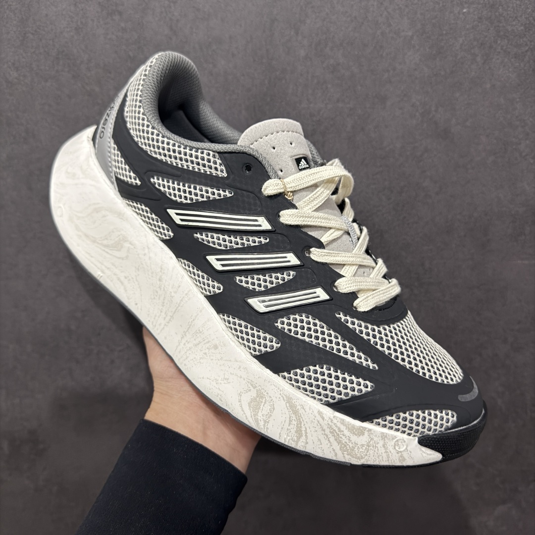 图片[3]-【正确版】Ad Adizero Aruku 阿迪全新缓震休闲跑鞋 JQ5658  正确暗花大底底纹 高弹泡棉材料 原鞋开发数据 原楦打造完美鞋型 鞋面材料 卡色与原鞋一致 超高还原度 拒绝一眼假 全新款式搭载丰沛的 Swirlfoam 泡棉厚底，采用时下流行的厚底设定，虽然不像顶级竞速跑鞋那般极致，但也将日常舒适和时尚颜值平衡到位。  尺码：36 36.5 37 38 38.5 39 40 40.5 41 42 42.5 43 44 44.5 45-选品中心
