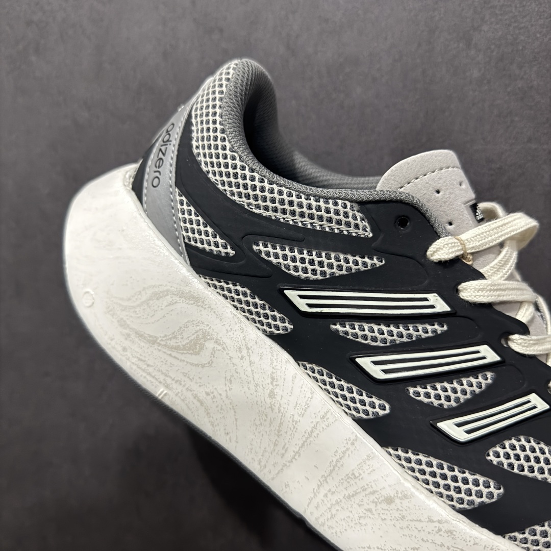 图片[6]-【正确版】Ad Adizero Aruku 阿迪全新缓震休闲跑鞋 JQ5658  正确暗花大底底纹 高弹泡棉材料 原鞋开发数据 原楦打造完美鞋型 鞋面材料 卡色与原鞋一致 超高还原度 拒绝一眼假 全新款式搭载丰沛的 Swirlfoam 泡棉厚底，采用时下流行的厚底设定，虽然不像顶级竞速跑鞋那般极致，但也将日常舒适和时尚颜值平衡到位。  尺码：36 36.5 37 38 38.5 39 40 40.5 41 42 42.5 43 44 44.5 45-选品中心