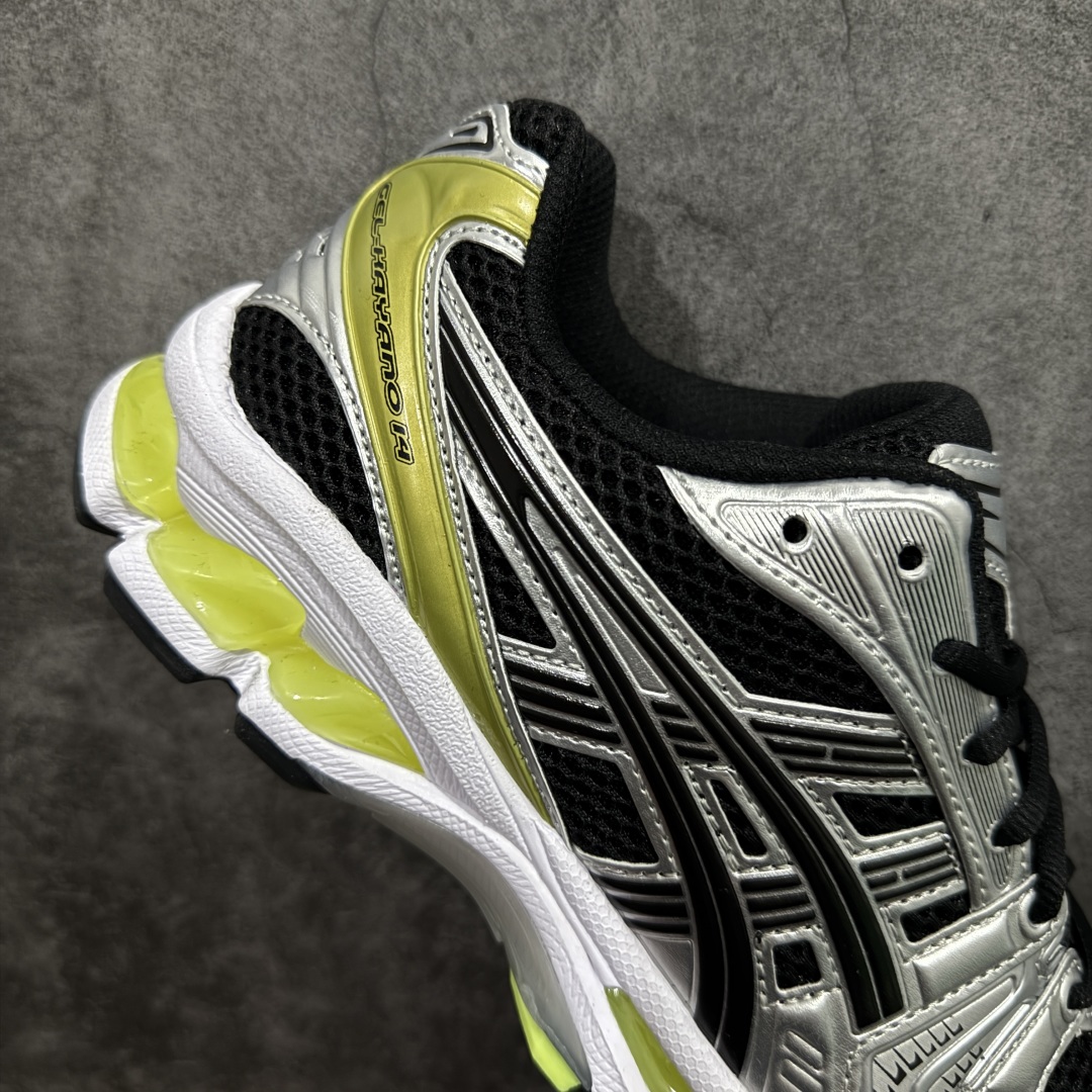 图片[7]-【HK纯原版】ASICS GEL-KAYANO 14 亚瑟士K14系列户外复古潮流百搭织物合成革缓震休闲跑步鞋 原装纸板楦头开发 独家私模五层组合大底 原厂定制缓震硅胶加持 原盒原配 官方四联吊牌 原装Ortholite轻量化鞋垫 设计师 Hidenori Yamashita 以「Flash」一词为灵感 创造出未来感金属色鞋面 改造升级内在性能 由内而外全面革新 为 GEL-KAYANO 家族传承及经典跑鞋文化的延续 创下里程碑式作品 K14跑鞋重新诠释了复古的跑步形状 并以其 2000 年代后期的美学理念重新铺装 银色与蓝色的鞋面极为高档 网面铺陈与鞋面、鞋头多处细节位增添了透气性 鞋后跟部中底上以及多密度耐磨鞋底增加了 GEL 缓震胶 提供高抗冲击性、缓冲性、可保护脚部免受地面冲击的影响 穿着舒适性十足 尺码：35.5 36 37 37.5 38 39 39.5 40.5 41.5 42 42.5 43.5 44 45-选品中心